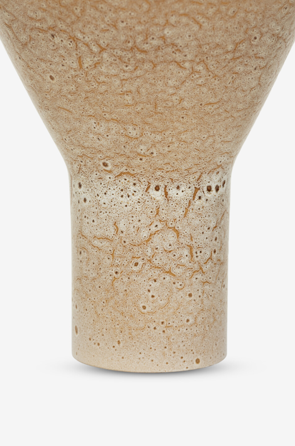 URBAN NATURE CULTURE AMSTERDAM Vase aus Keramik Yaro Haus Mittle beige 4