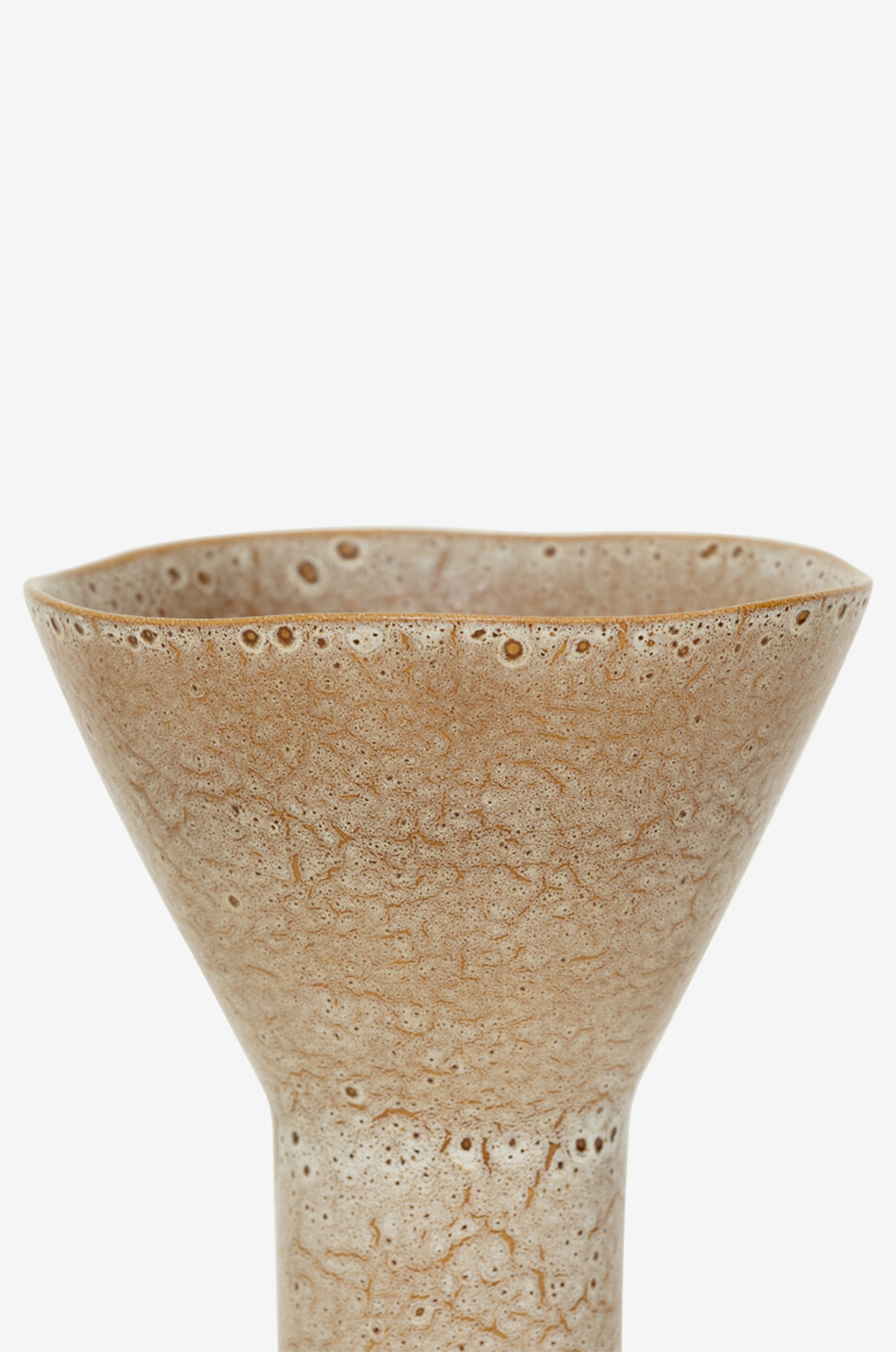 URBAN NATURE CULTURE AMSTERDAM Vase aus Keramik Yaro Haus Mittle beige 2