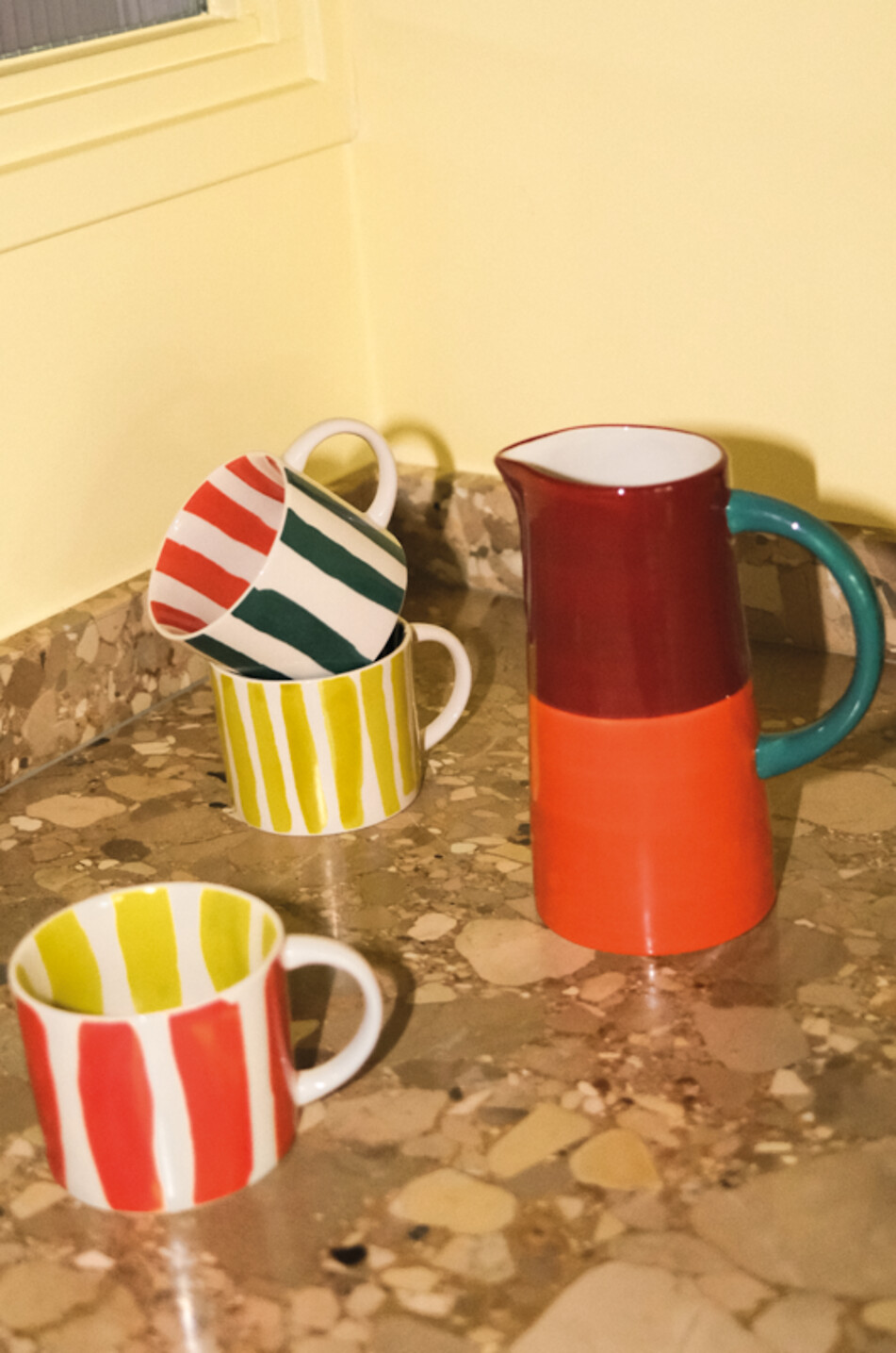 URBAN NATURE CULTURE AMSTERDAM Carafe en grès Linda Maison MULTICOLORE 3