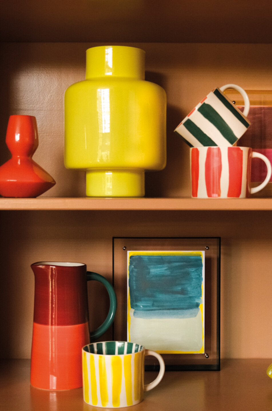 URBAN NATURE CULTURE AMSTERDAM Carafe en grès Linda Maison MULTICOLORE 2