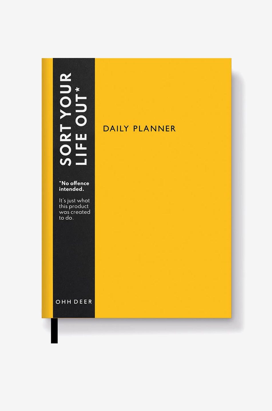 OHH DEER Tagesplaner Neon Amber Daily Planner Haus GELB 1