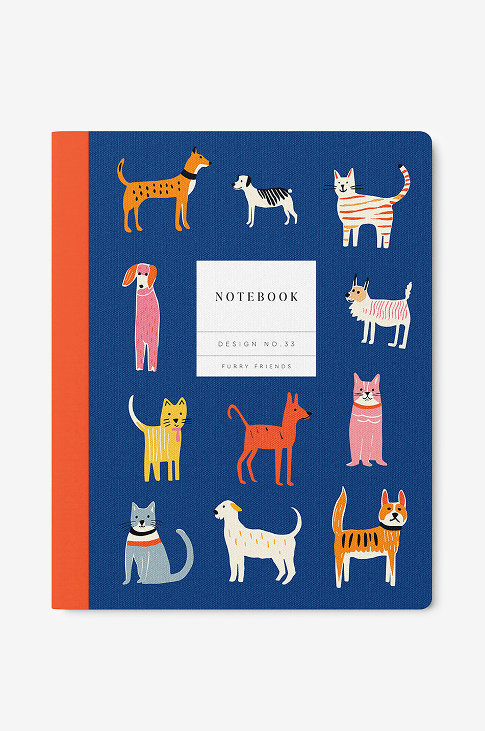 OHH DEER Kaleido Design exercise book with furry friends Home BLUE 1