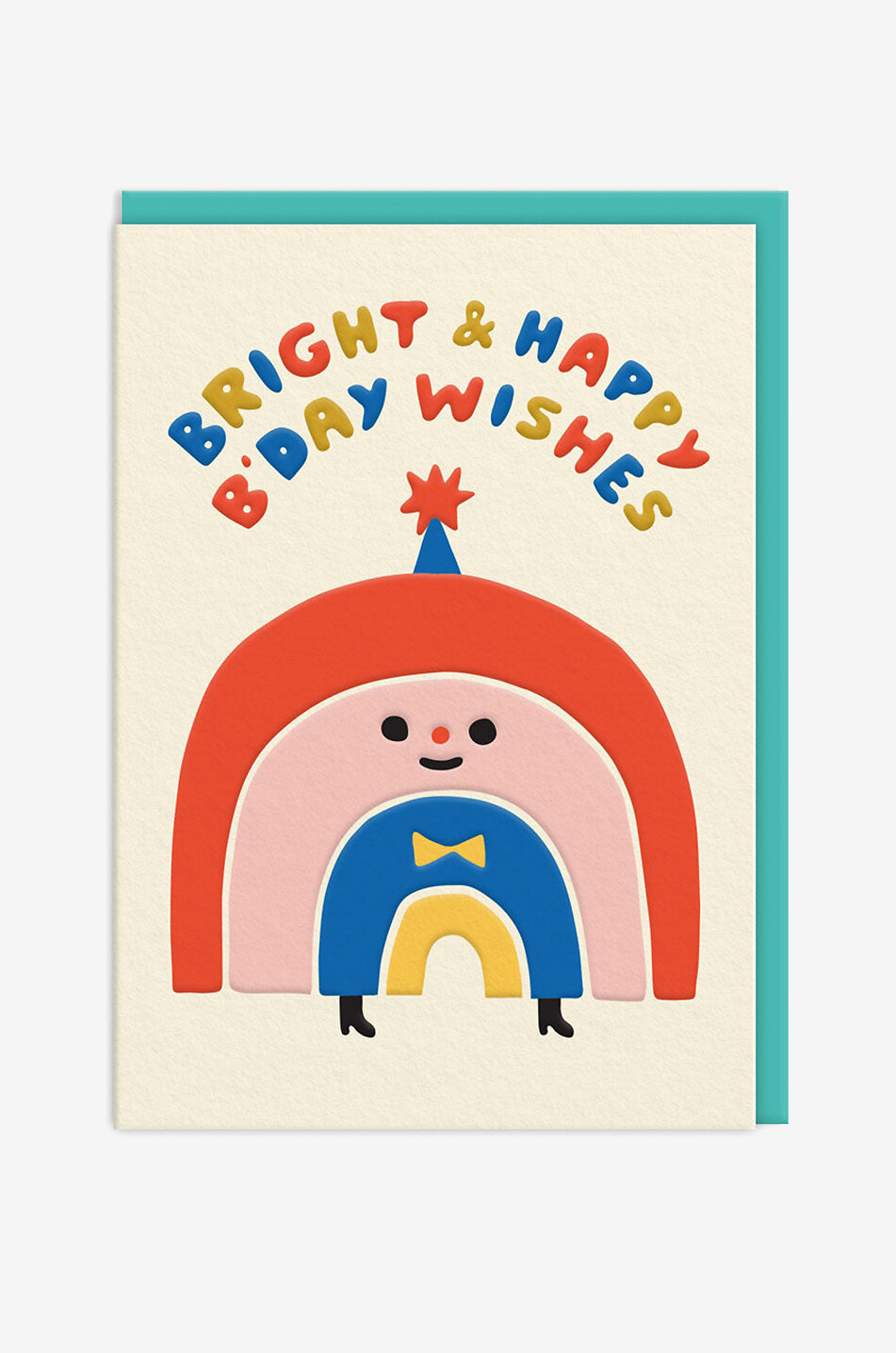 Rainbow Wishes A6 greeting card