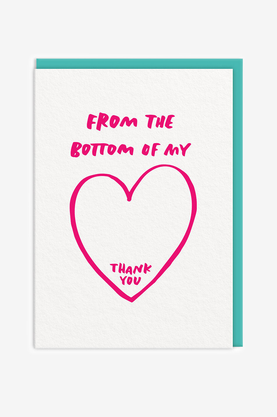 OHH DEER Klappkarte A6-Format From The Bottom Of My Heart Haus BUNT 1