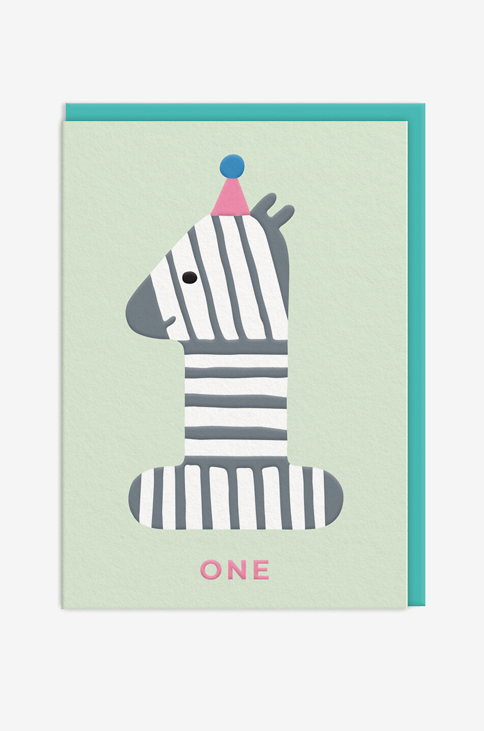 OHH DEER Birthday Card zebra design first anniversary Home MULTI COLOURED 1