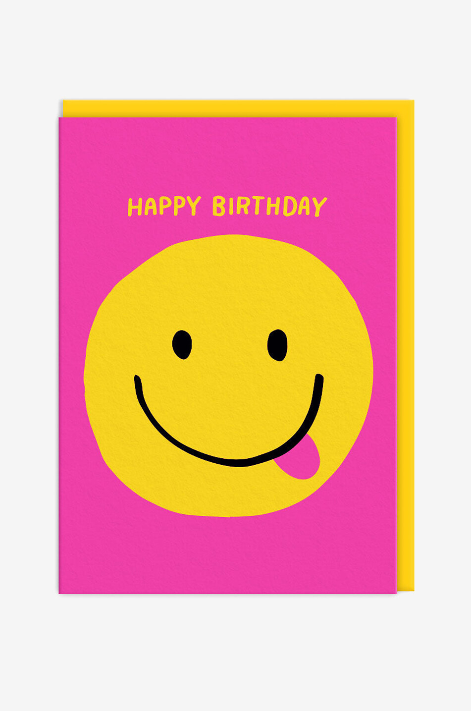 OHH DEER Geburtstagskarte Smiley Haus BUNT 1