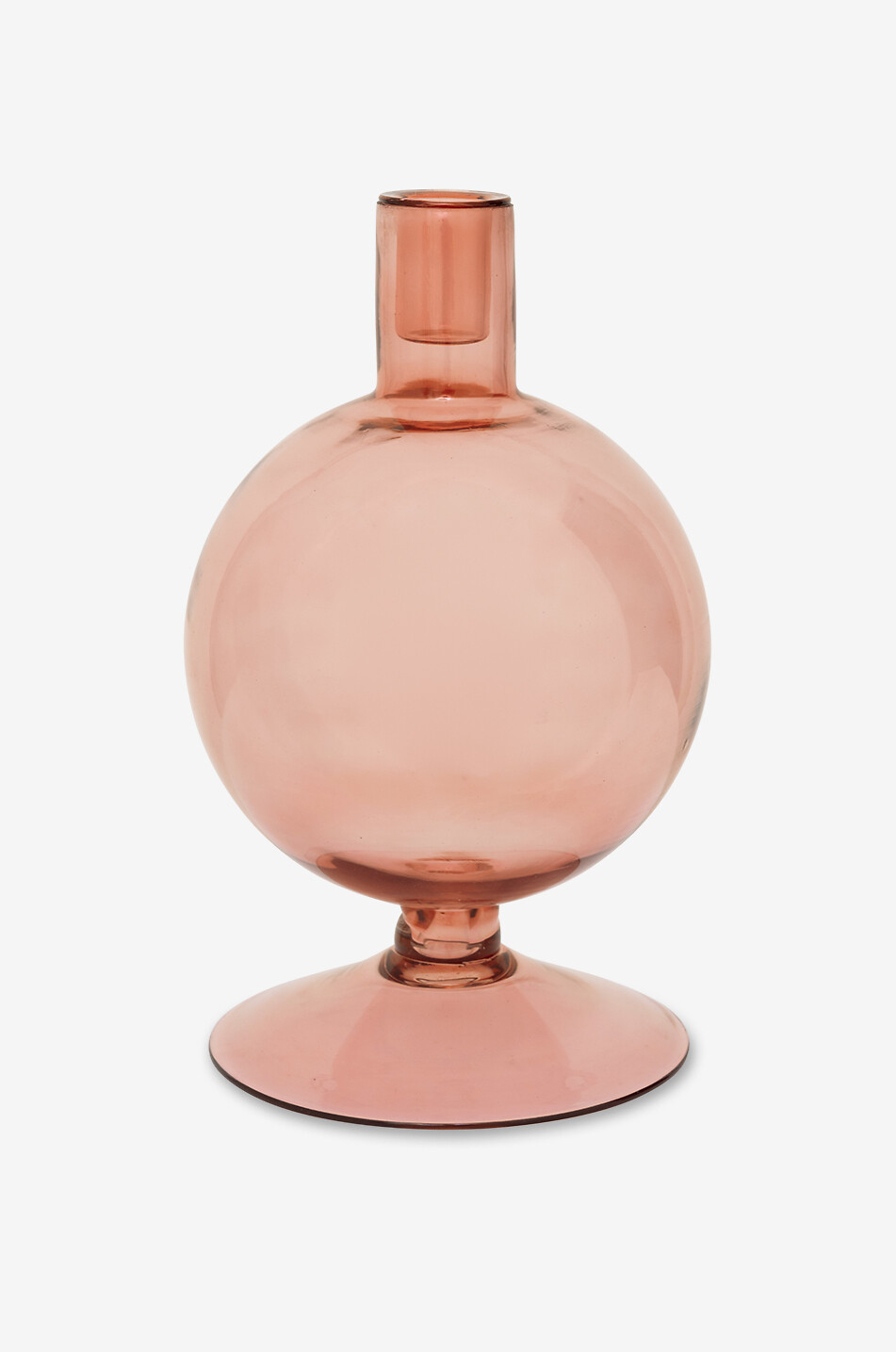 Spitzkerzenhalter aus recyceltem Glas Sopra