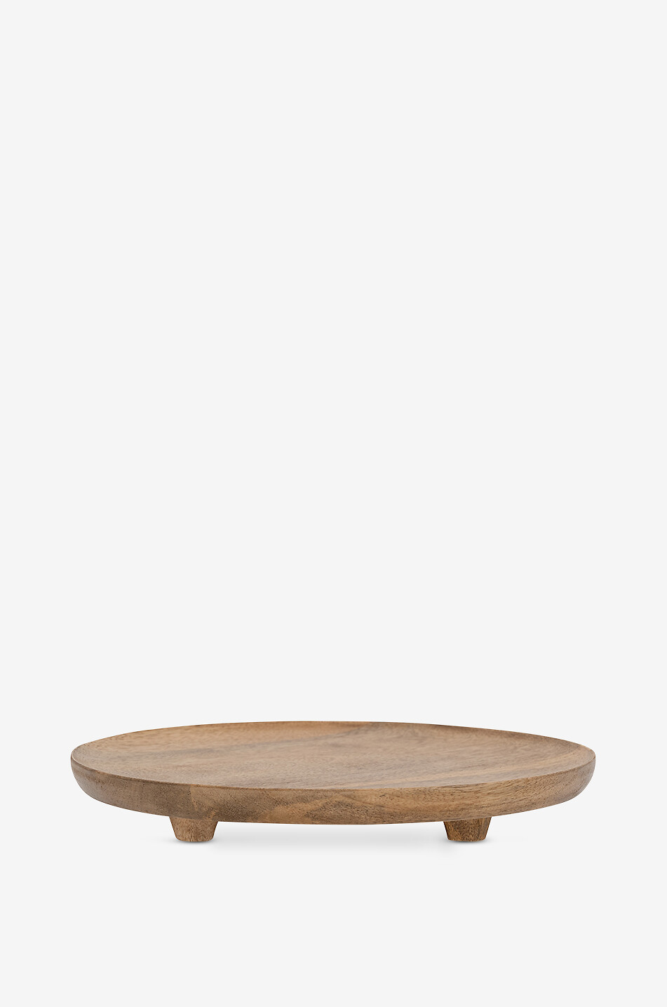 Mango wood footed serving tray