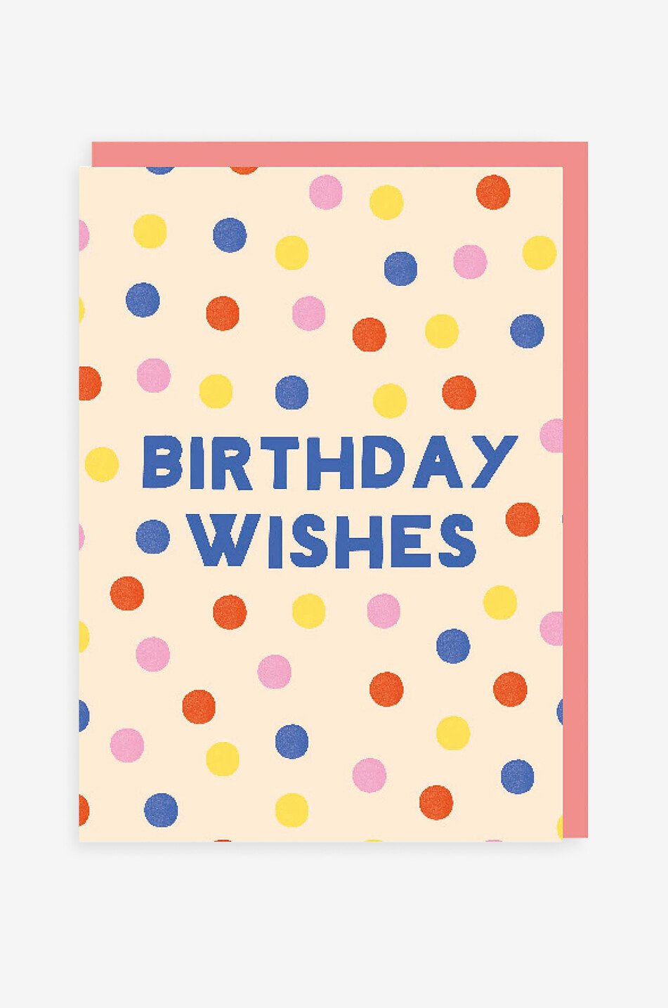 OHH DEER Birthday Wishes polka A6 greeting card Home MULTI COLOURED 1