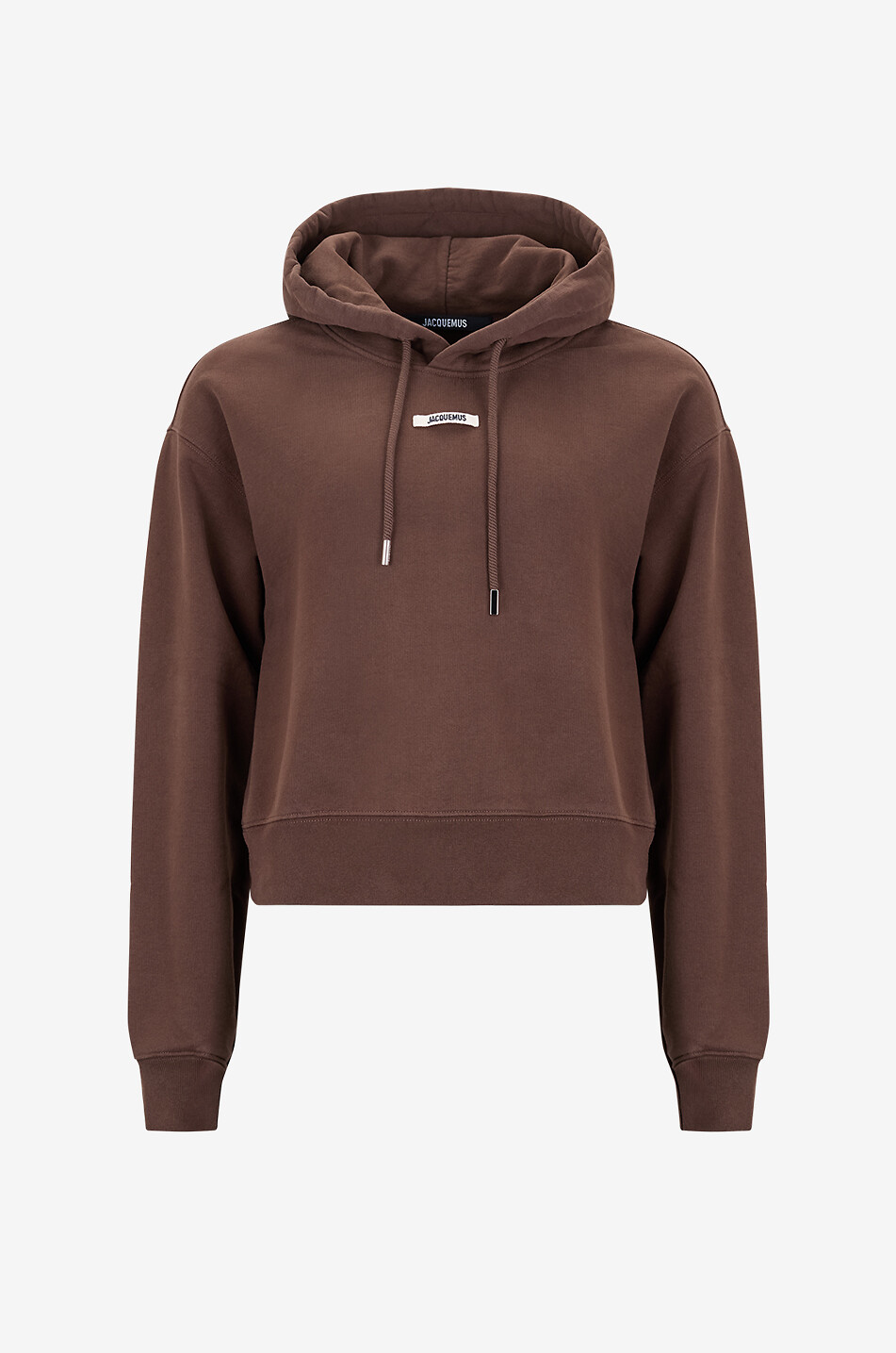 JACQUEMUS Sweat-shirt à capuche Le hoodie Gros Grain Femme MARRON 1