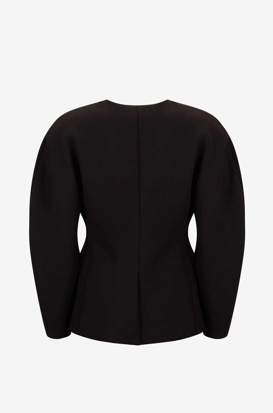 JACQUEMUS Dicker taillierter Blazer La veste Ovalo Damen SCHWARZ 2
