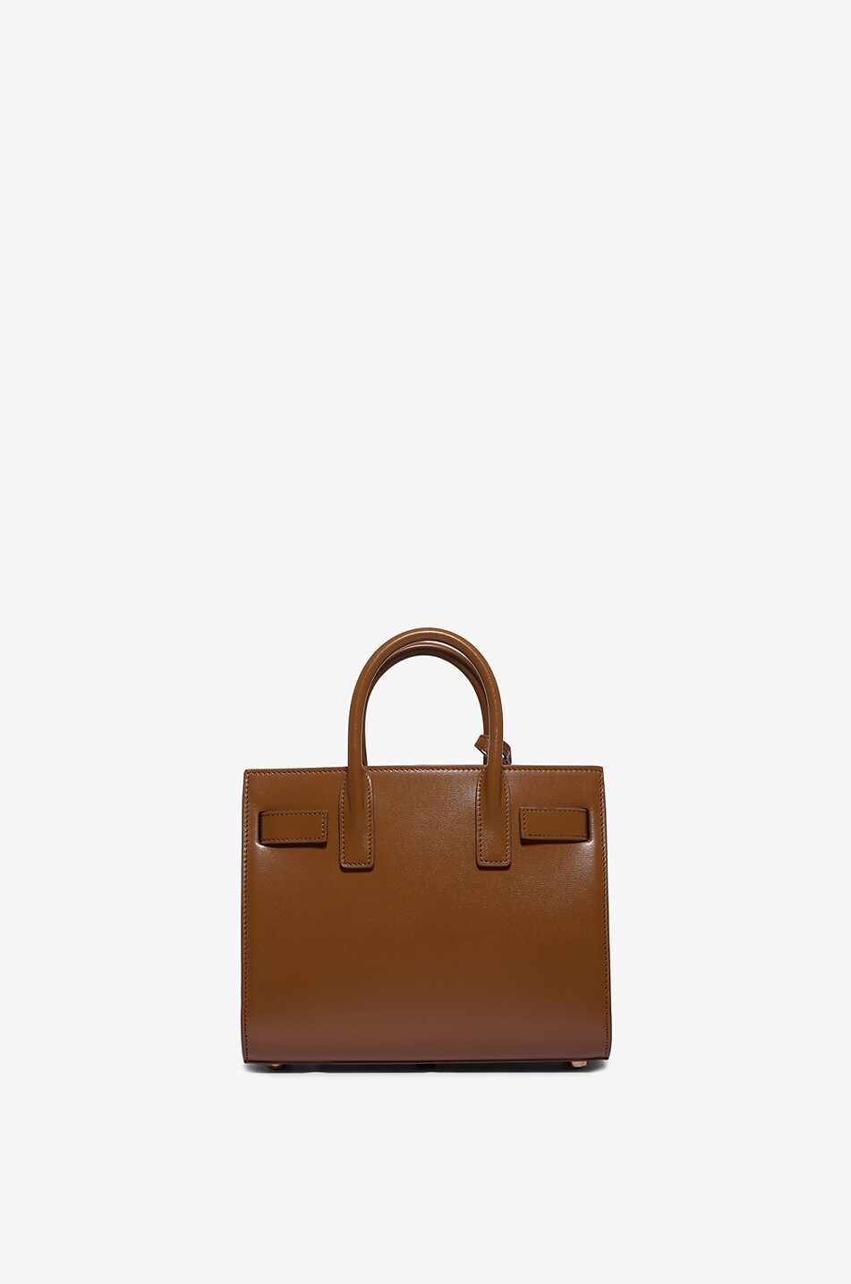 SAINT LAURENT PARIS Classic Sac De Jour Nano stiff leather handbag Women COGNAC 3