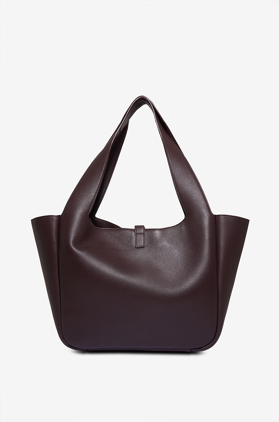 SAINT LAURENT PARIS Sac cabas en cuir souple Le 5 à 7 Bea Medium Femme ROUGE FONCÉ 3