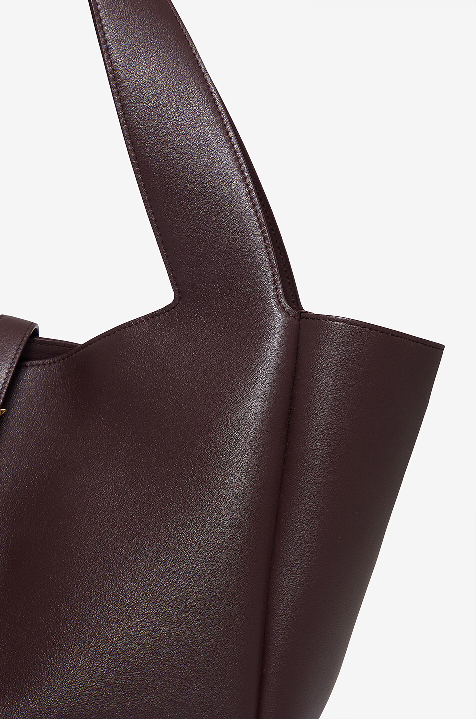 SAINT LAURENT PARIS Sac cabas en cuir souple Le 5 à 7 Bea Medium Femme ROUGE FONCÉ 5