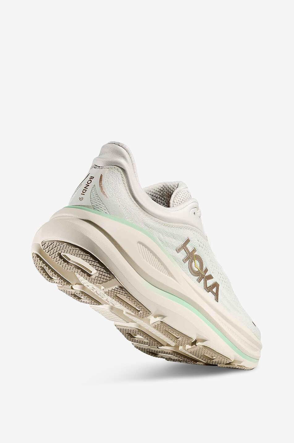 HOKA ONE Baskets de course Bondi 9 Femme BEIGE 5