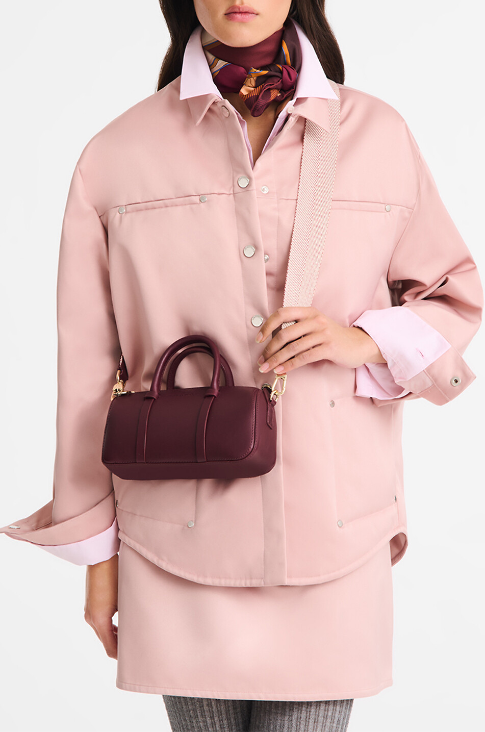 LONGCHAMP Handtasche aus Glattleder Daylong S Damen DUNKELROT 2