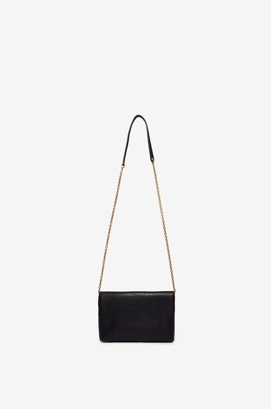 Clutch aus genarbtem Lammleder mit Kettengurt Cassandre
