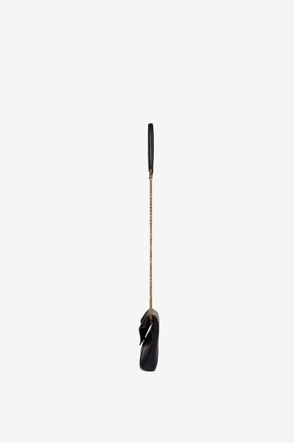 Clutch aus genarbtem Lammleder mit Kettengurt Cassandre