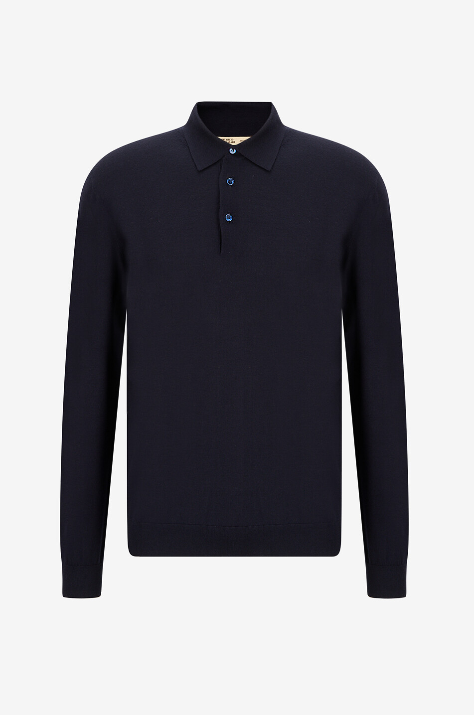 Langärmeliges Polohemd aus Schurwolle
