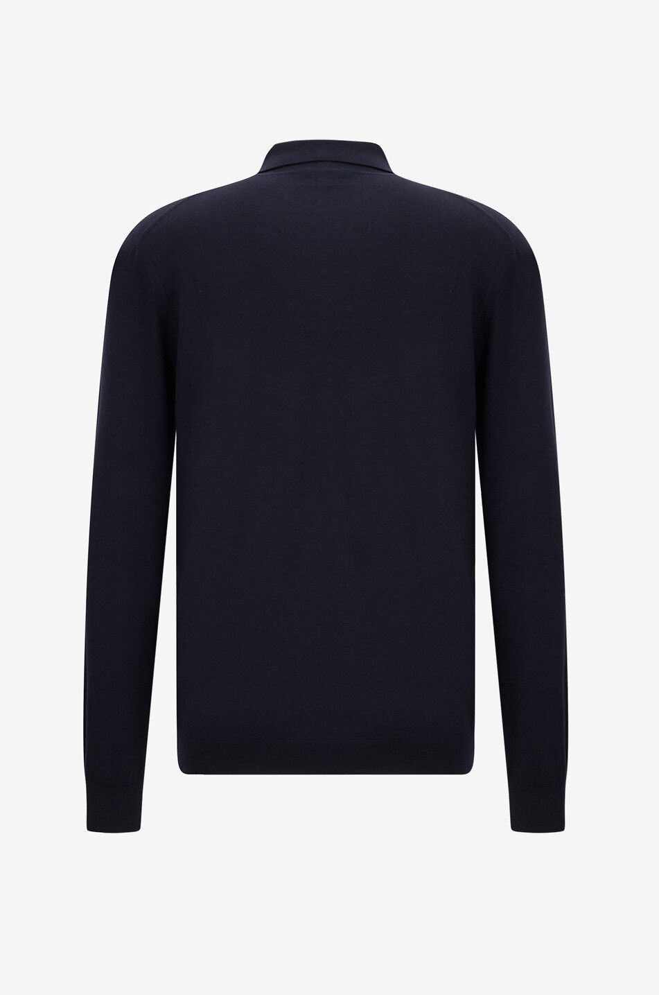 MAURIZIO BALDASSARI Langärmeliges Polohemd aus Schurwolle Herren DUNKELBLAU 2