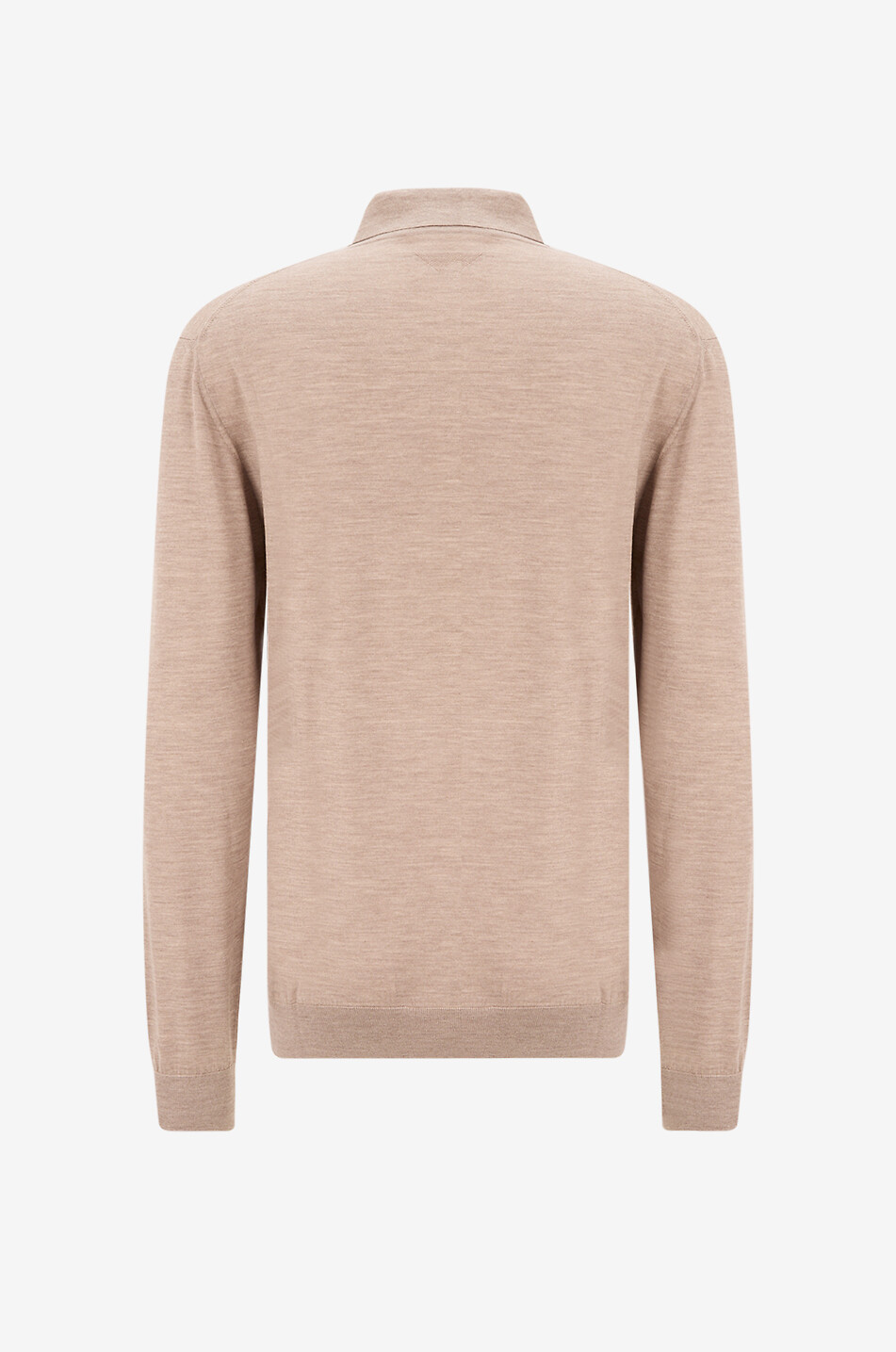 MAURIZIO BALDASSARI Langärmeliges Polohemd aus Schurwolle Herren BRAUN 2