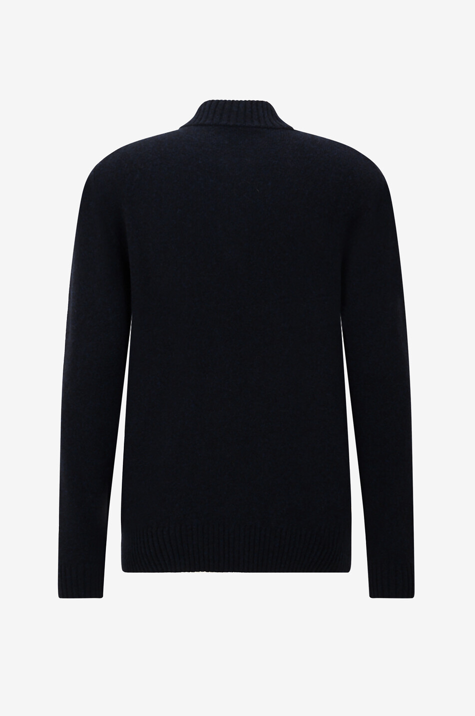 MAURIZIO BALDASSARI Pull à col montant zippé en cachemire Homme BLEU FONCE 2