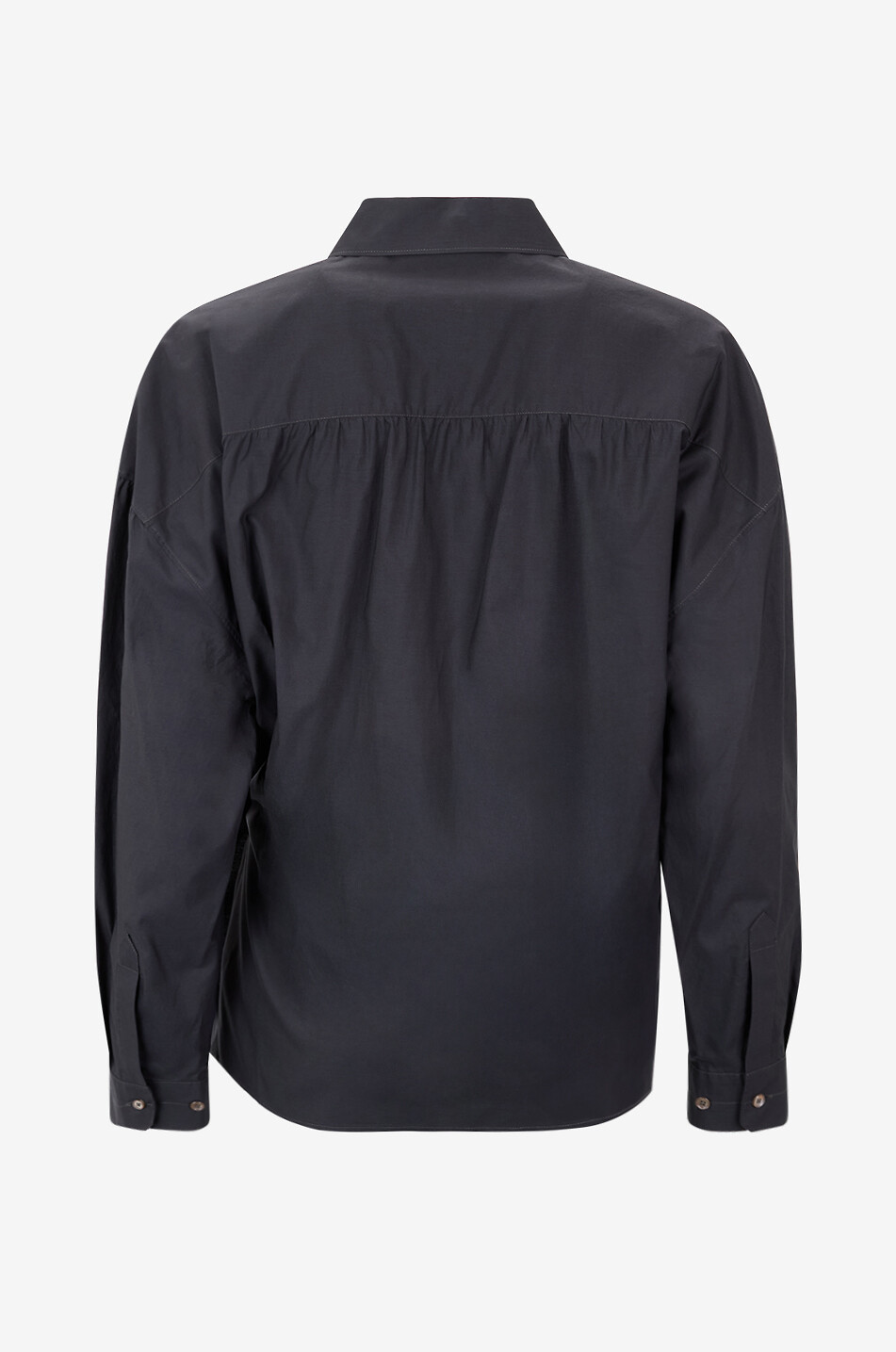 LEMAIRE Chemise en coton et soie Twisted Femme MARRON FONCÉ 2