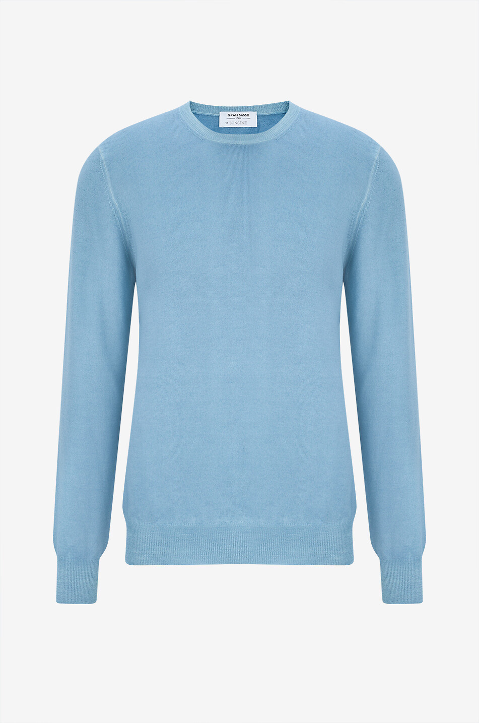 Pull fin col rond en laine vierge