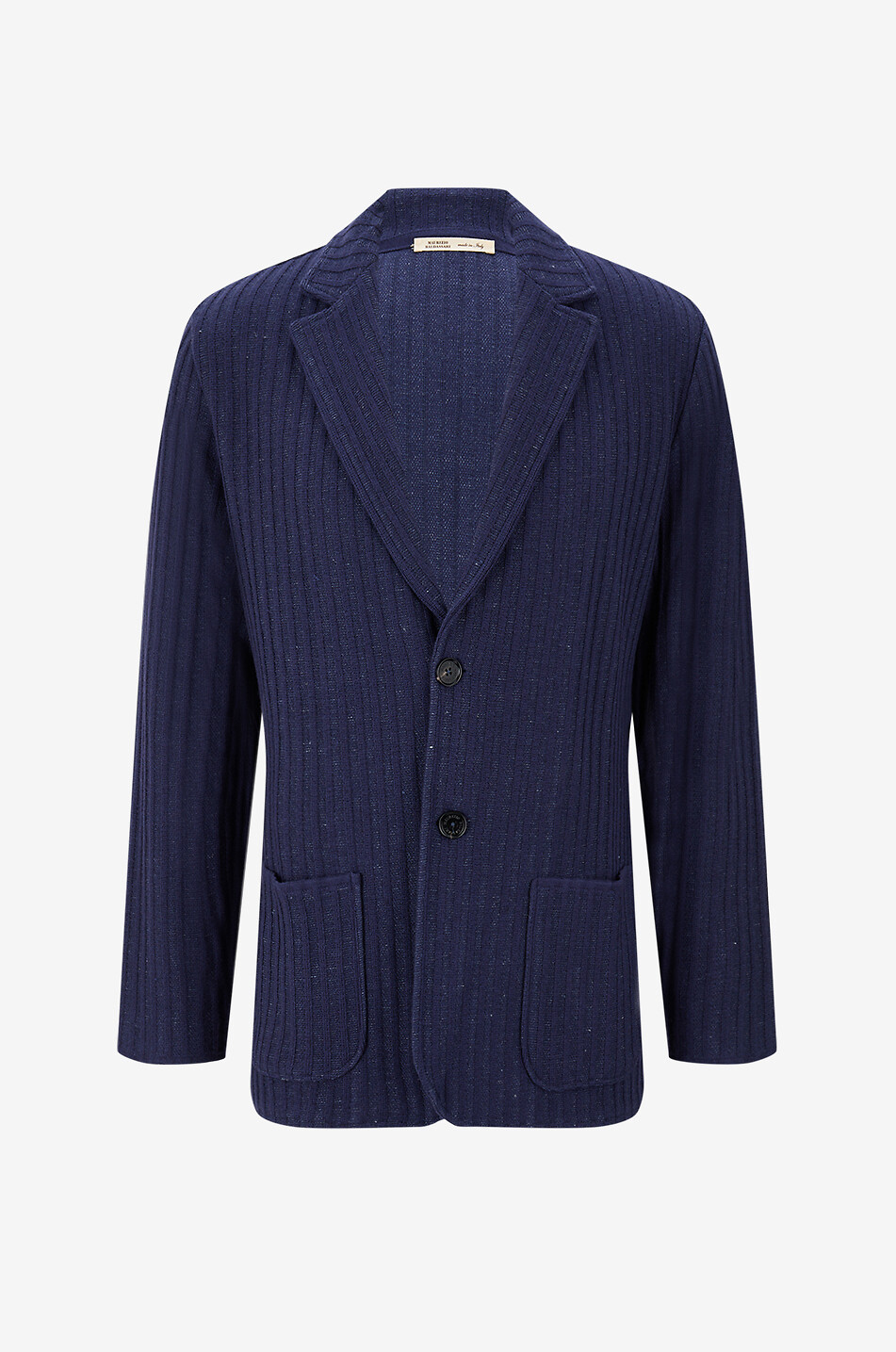 MAURIZIO BALDASSARI Rippstrick-Blazer aus Seiden- und Kaschmirmix Herren MITTELBLAU 1