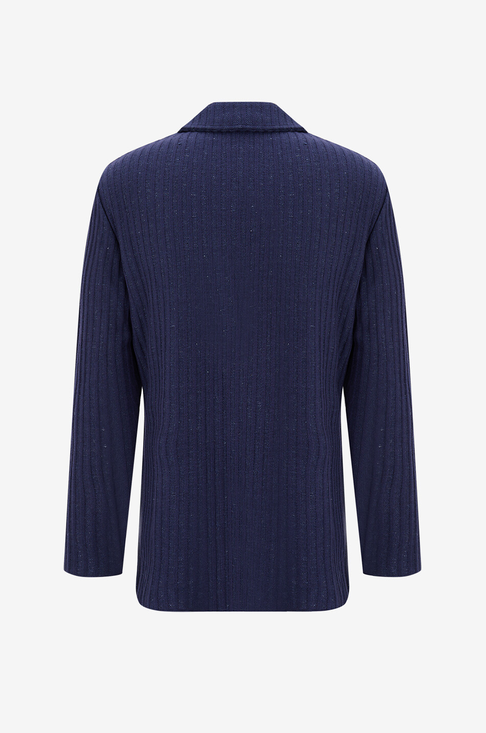 MAURIZIO BALDASSARI Rippstrick-Blazer aus Seiden- und Kaschmirmix Herren MITTELBLAU 2