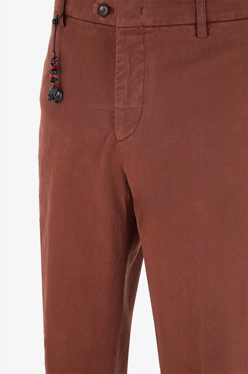 MARCO PESCAROLO Evo slim fit chino cotton trousers Men MEDIUM BROWN 3