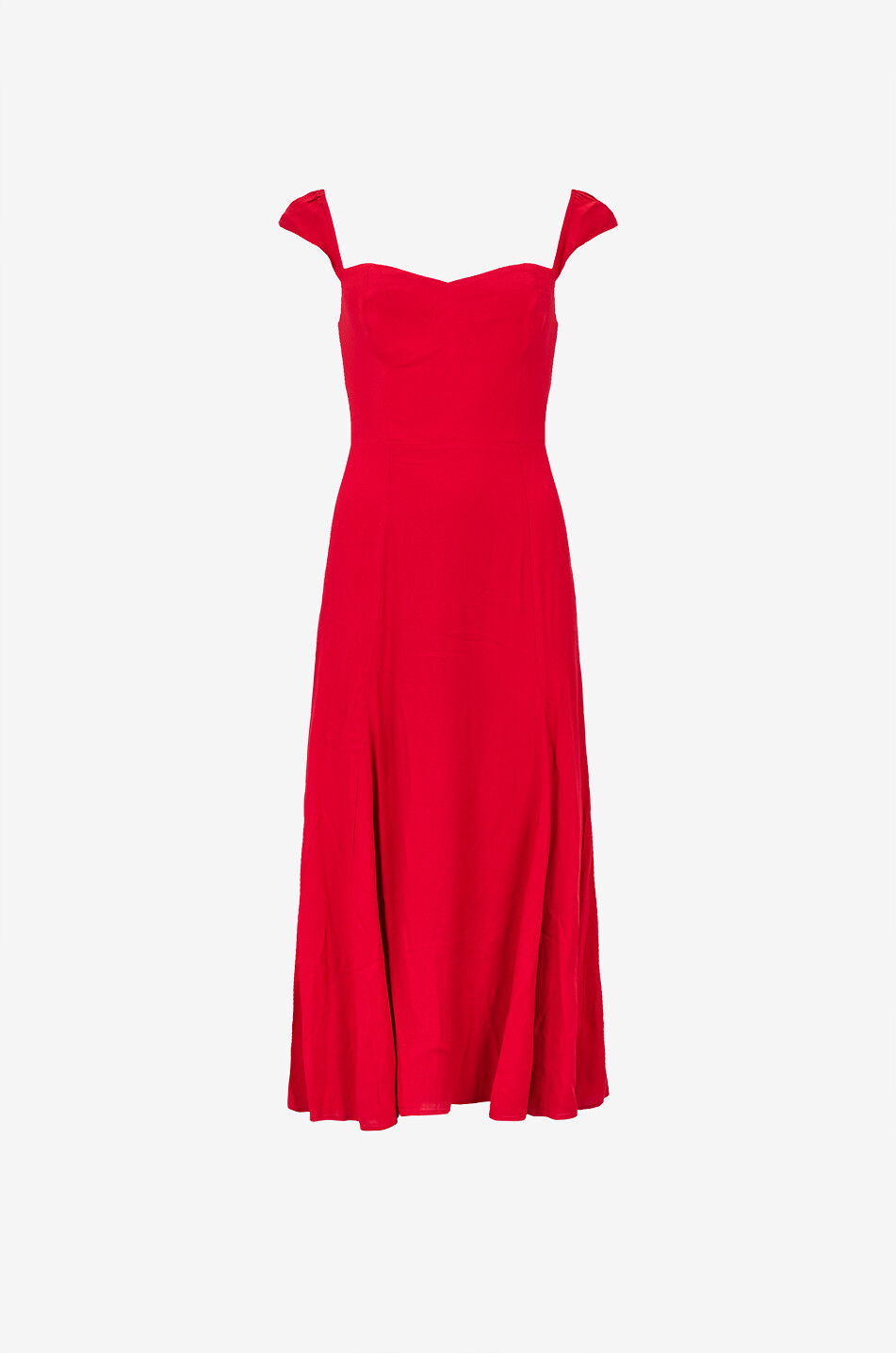 Bryson Cherry crepe midi dress