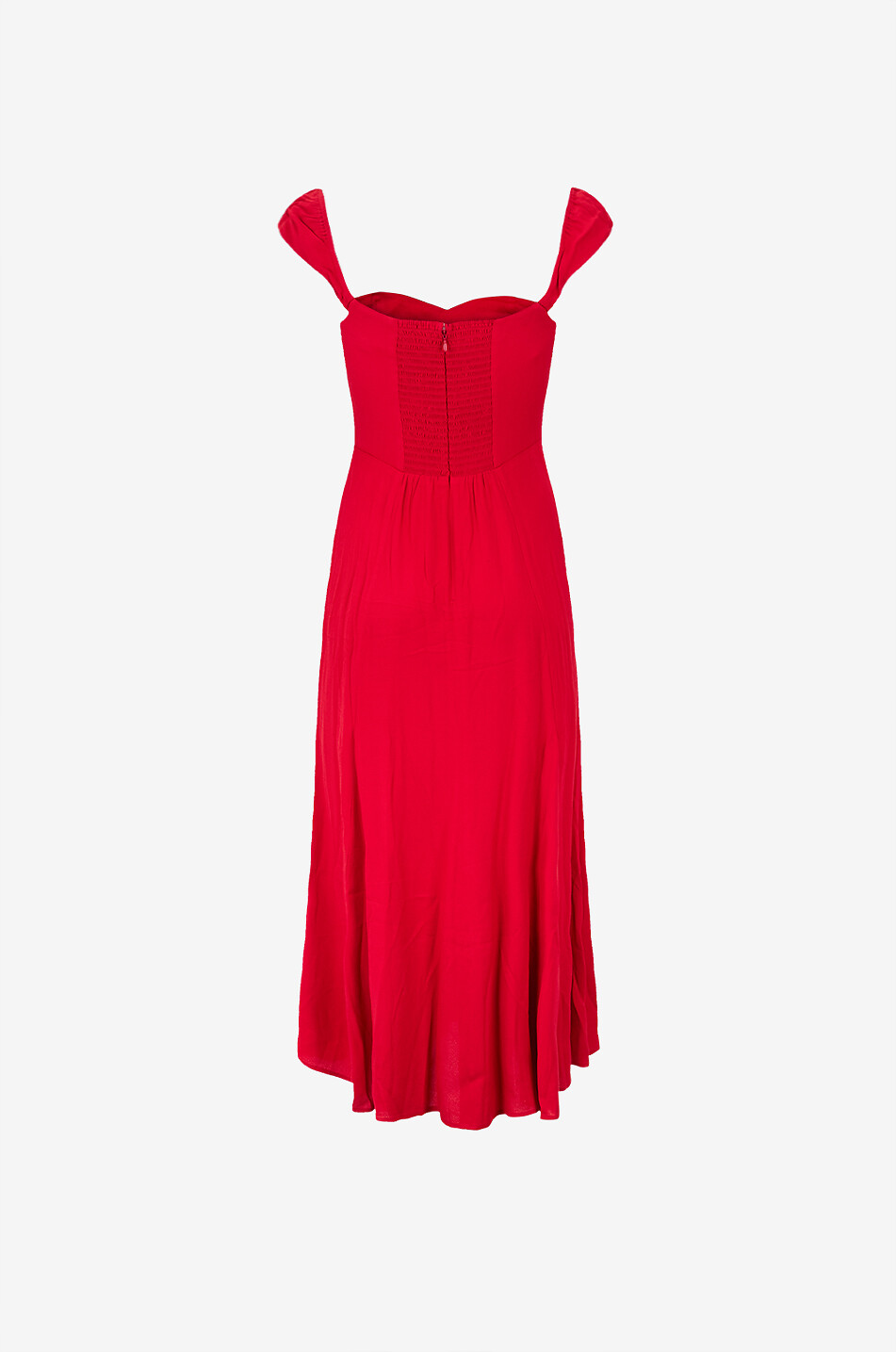 REFORMATION Bryson Cherry crepe midi dress Women RED 2