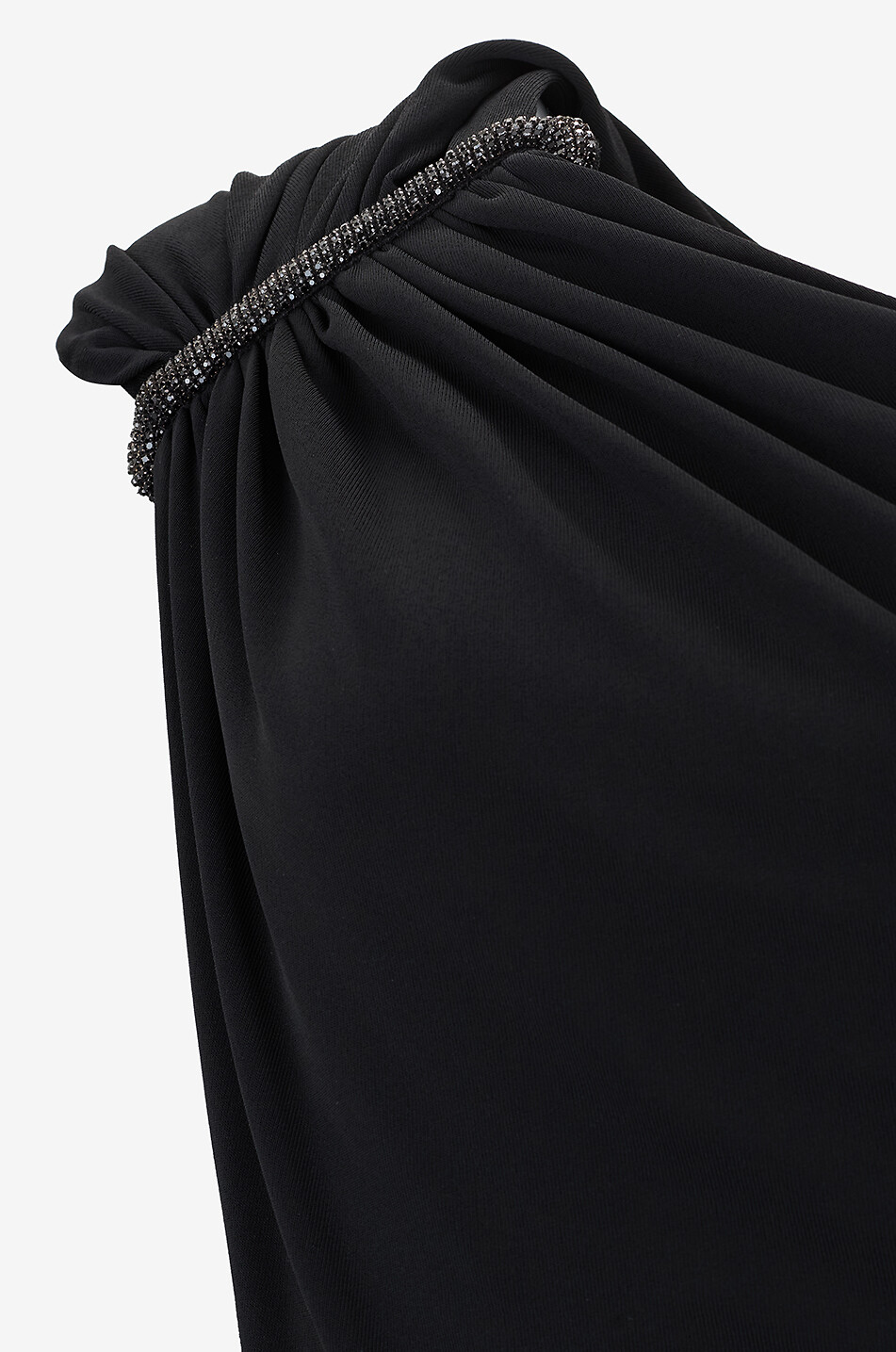 TOM FORD Robe courte à épaule dénudée en jersey à cristaux Femme NOIR 3