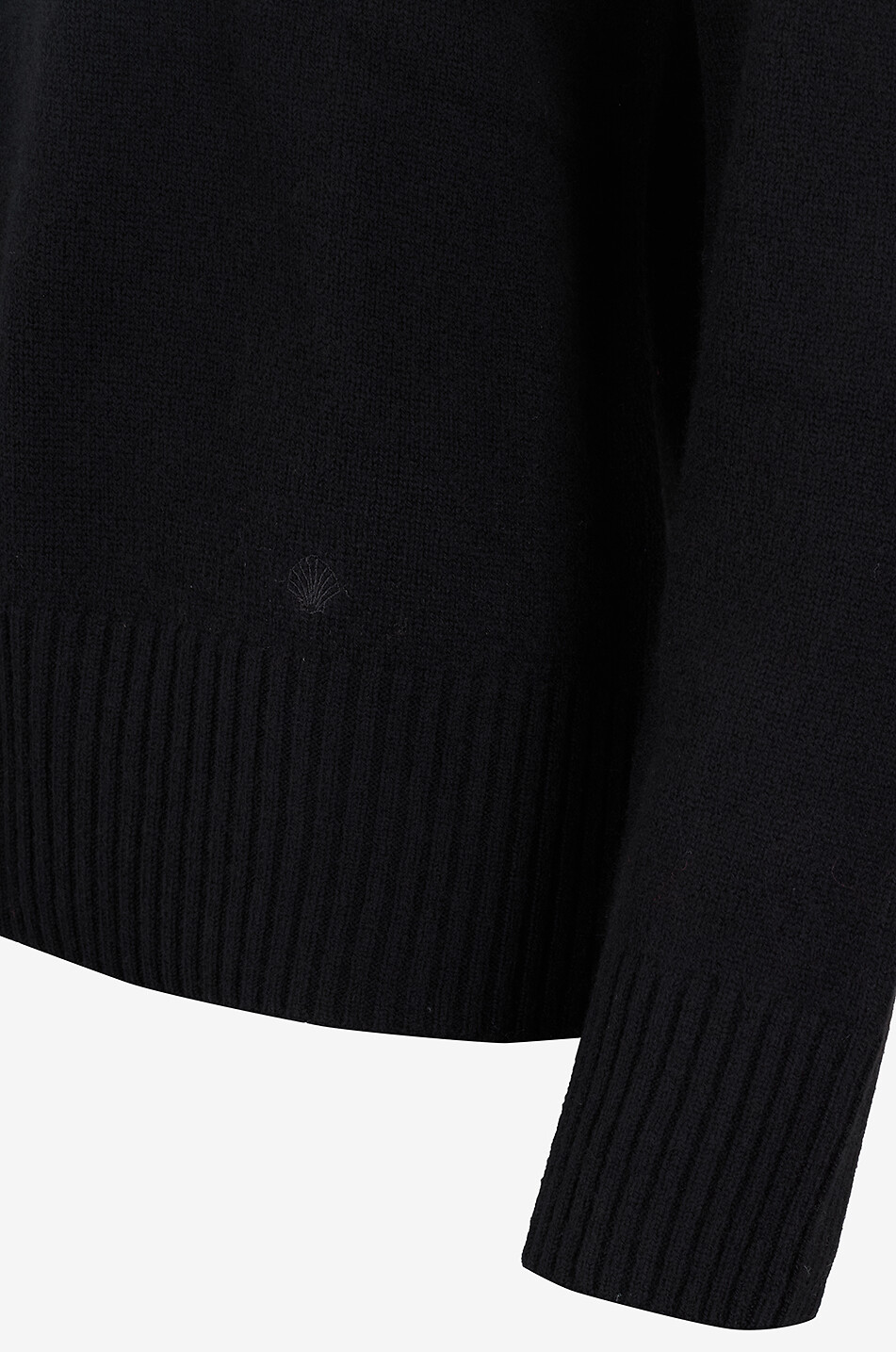 LOULOU DE SAISON Pull col rond en cachemire Baltra Femme NOIR 3