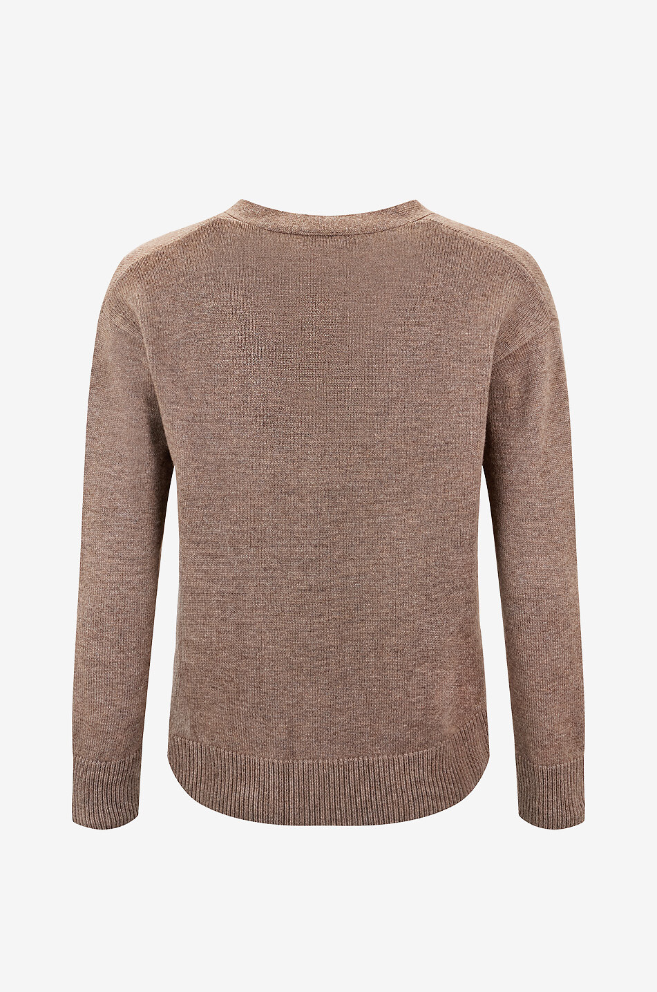 'S MAX MARA Cedro wool and cashmere V-neck cardigan Women MEDIUM BROWN 2