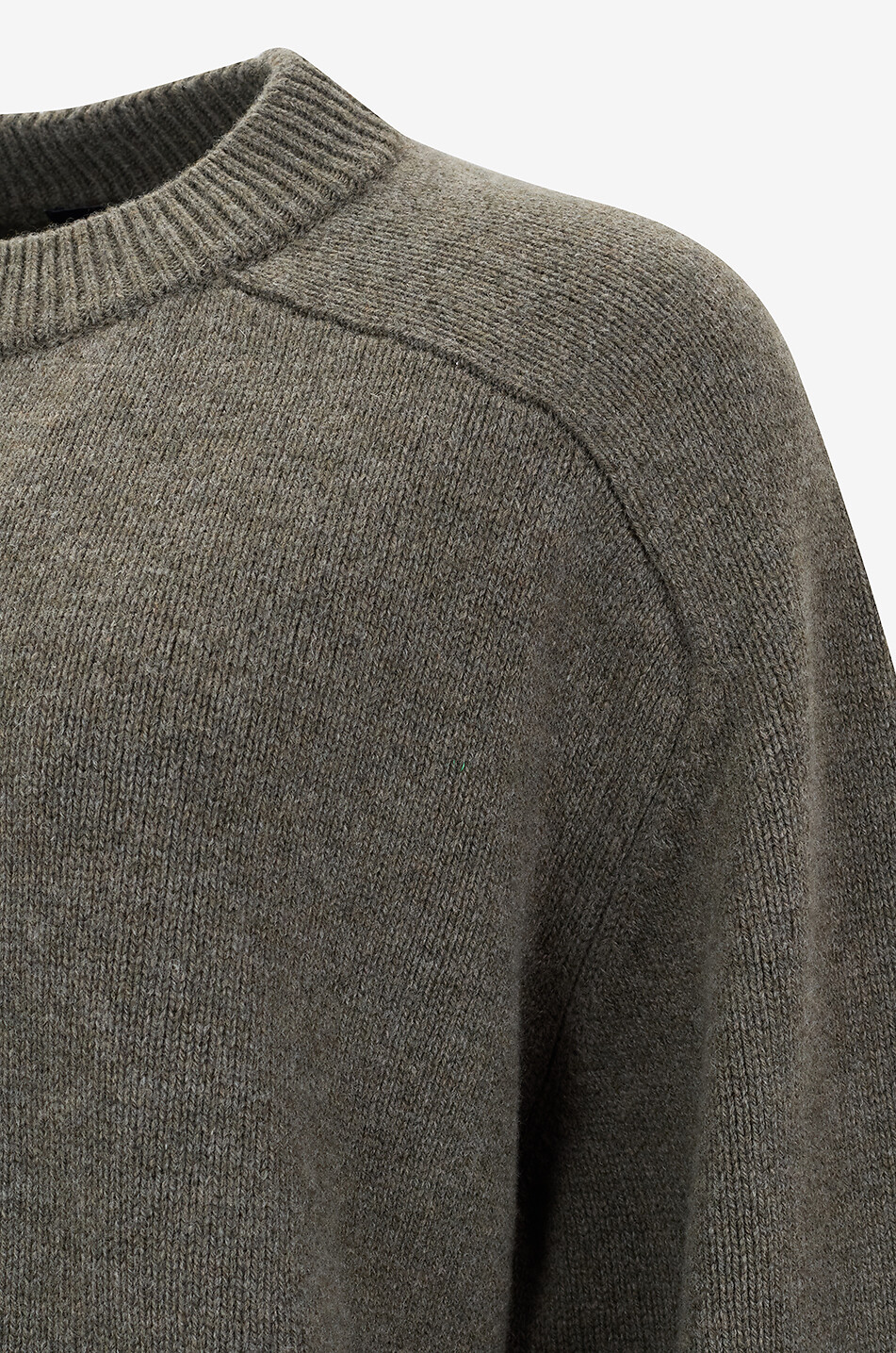 SOEUR Pull col rond en laine mérinos Will Femme KAKI 3