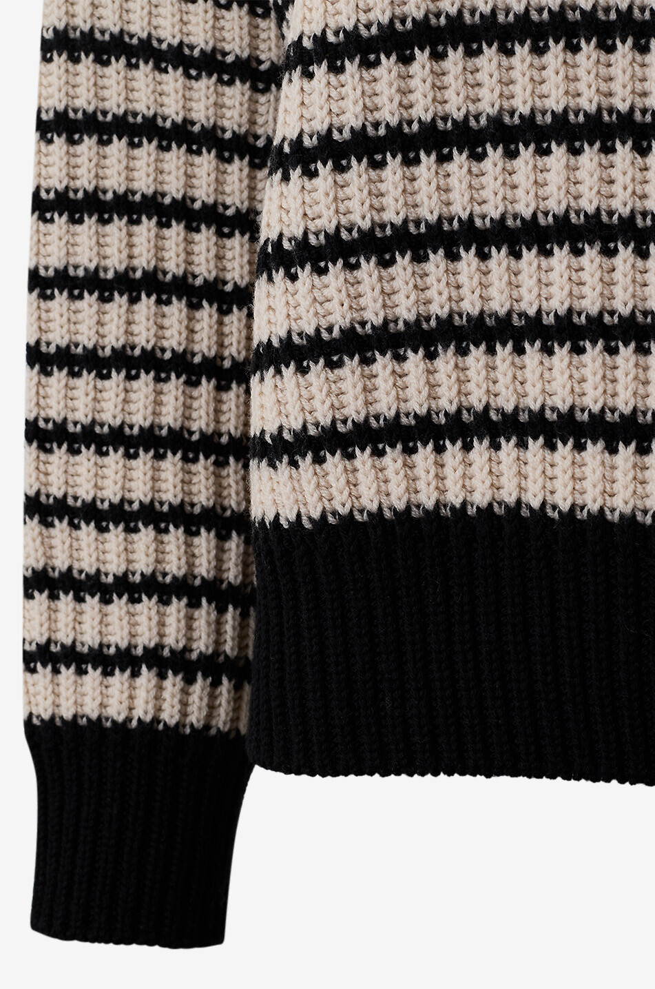 WEEKEND MAX MARA Gestreifter Strickpullover mit Rundhalsausschnitt Ezor Damen BEIGE 3