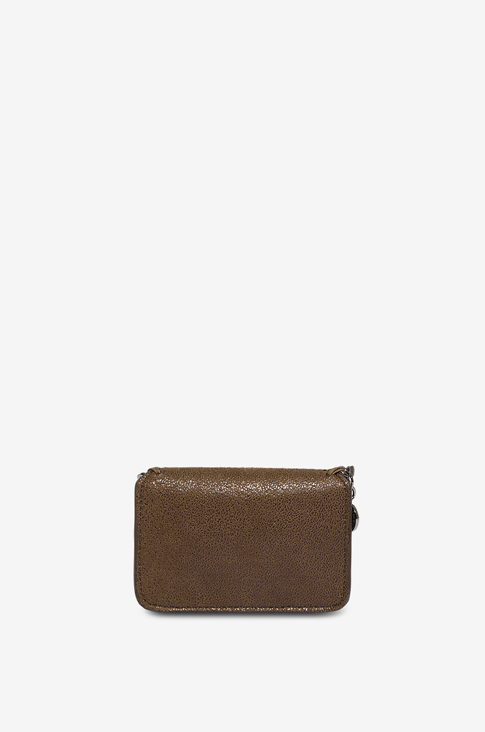 STELLA McCARTNEY Mini-Brieftasche aus veganem Wildleder Falabella Damen BRAUN 2