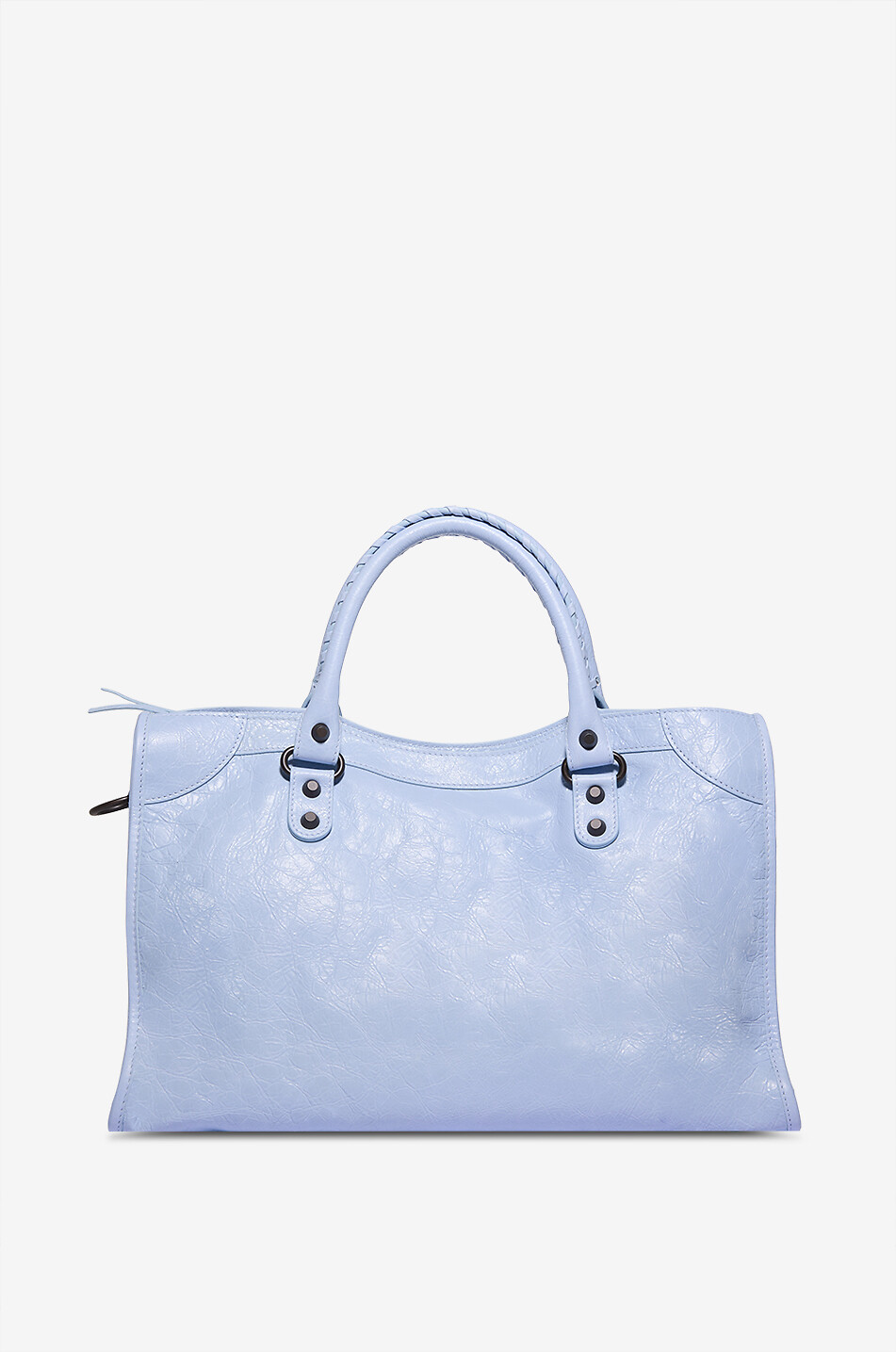 BALENCIAGA Handtasche aus Arenaleder Le City M Damen HELLBLAU 3