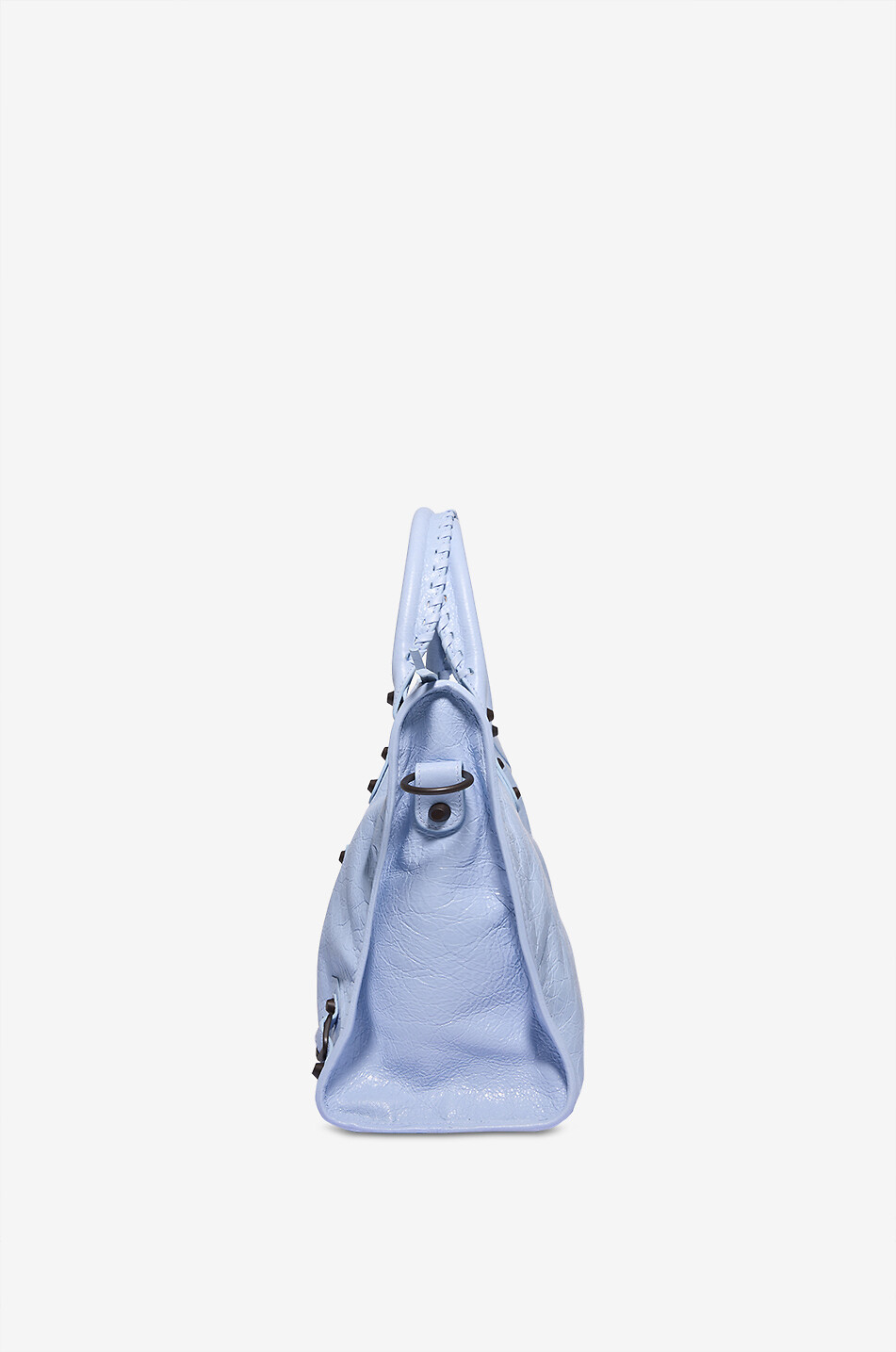 BALENCIAGA Handtasche aus Arenaleder Le City M Damen HELLBLAU 4