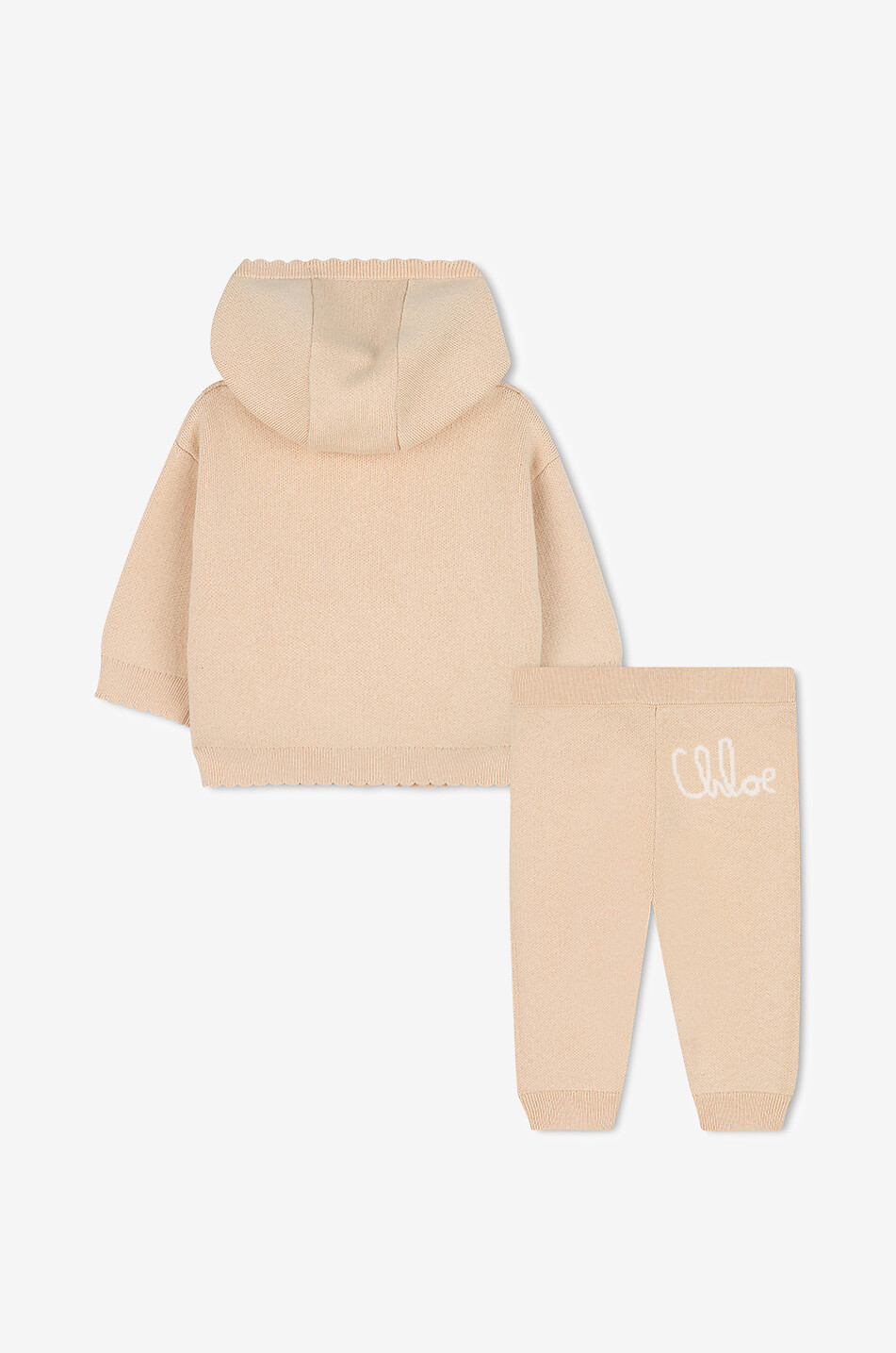 CHLOE Ensemble de jogging en maille bébé Chloé Signature Bébé BEIGE 2