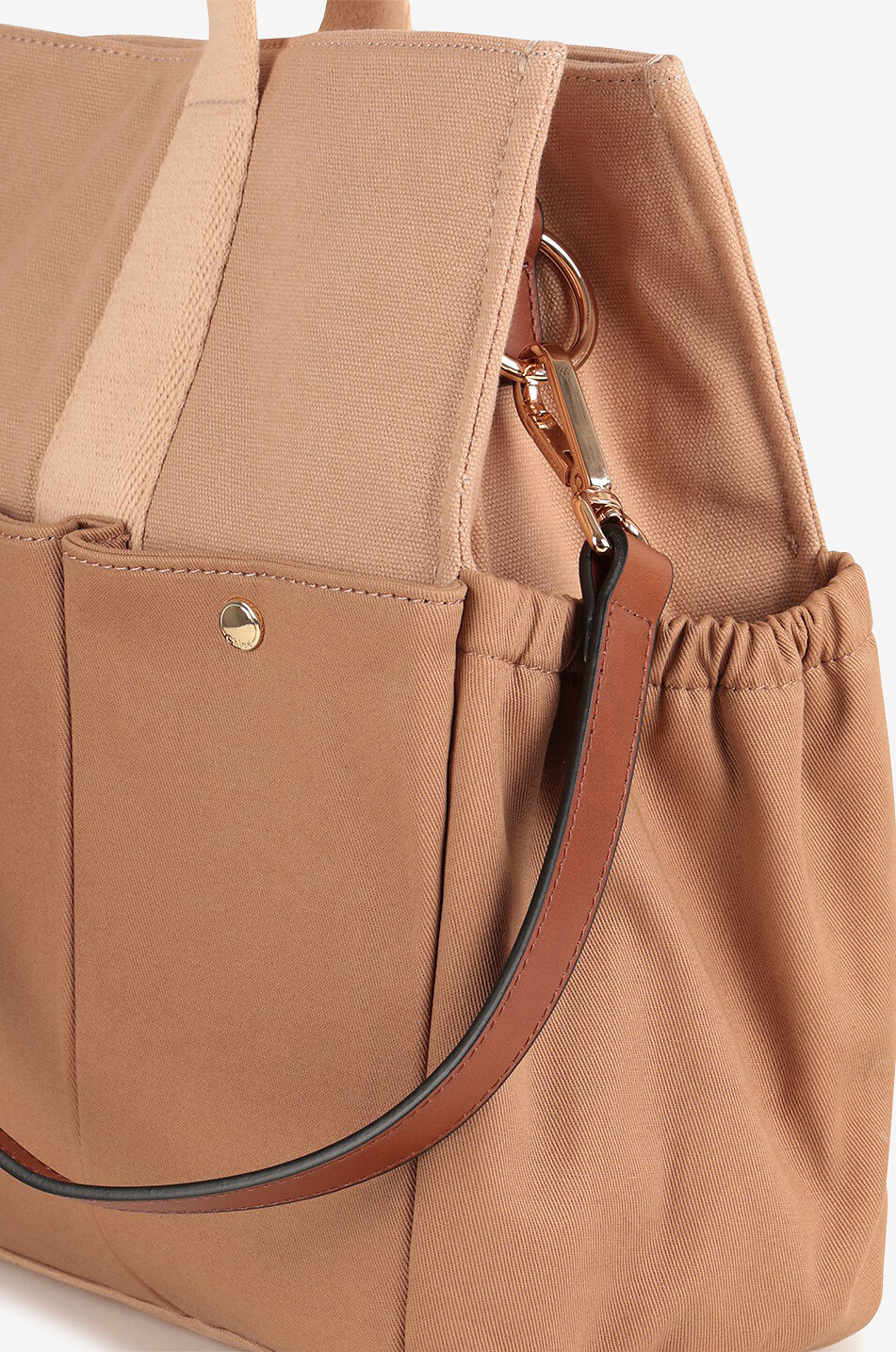 CHLOE Wickeltasche aus Baumwollcanvas Chloé Baby BEIGE 4