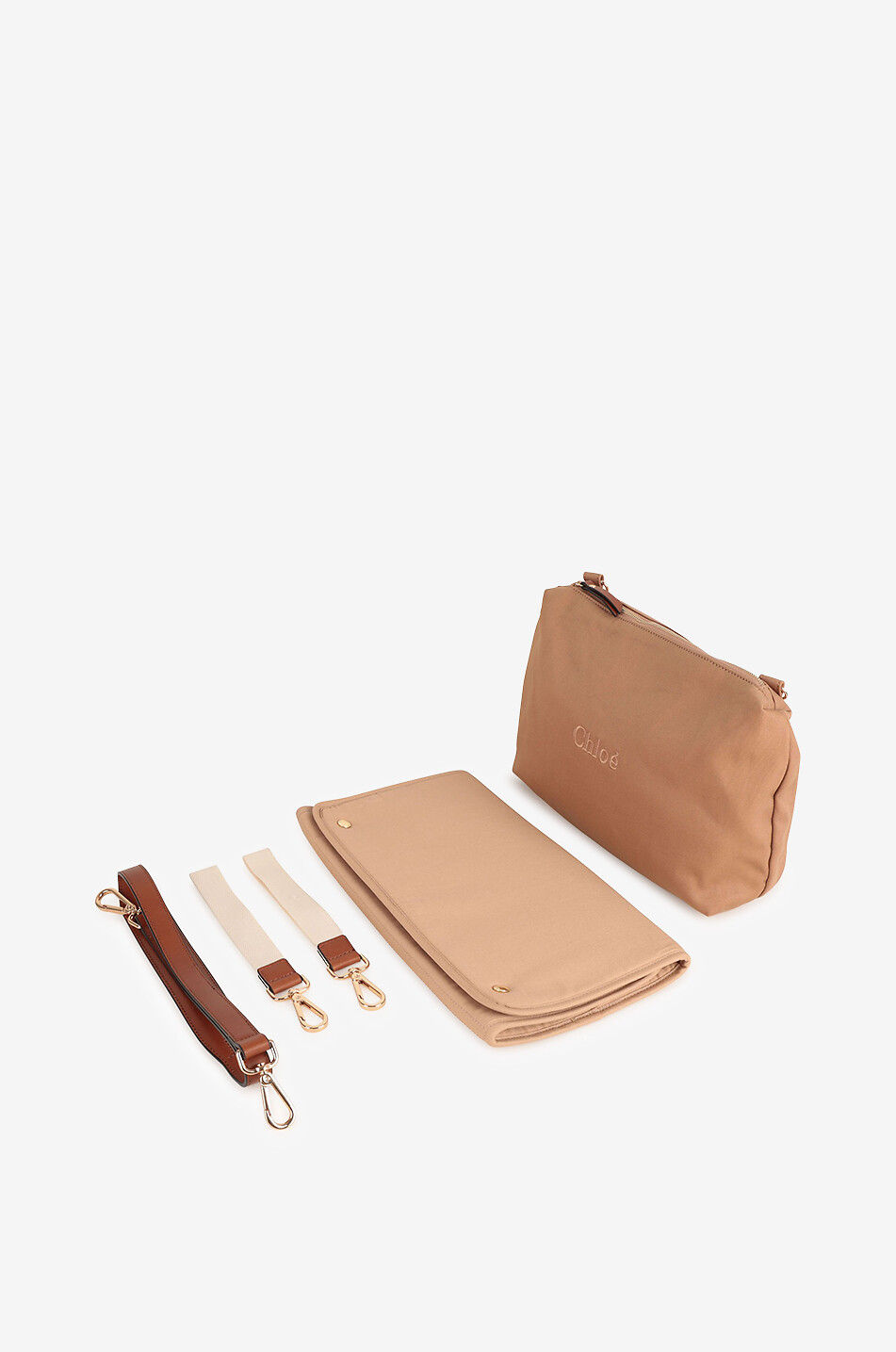 CHLOE Wickeltasche aus Baumwollcanvas Chloé Baby BEIGE 5