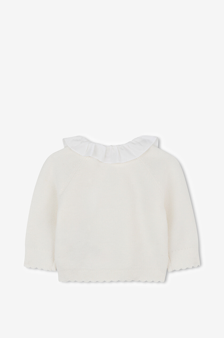 CHLOE Baby-Hose und Cardigan aus Bio-Baumwolle und Kaschmir im Geschenkset Baby CREMEFARBEN 4