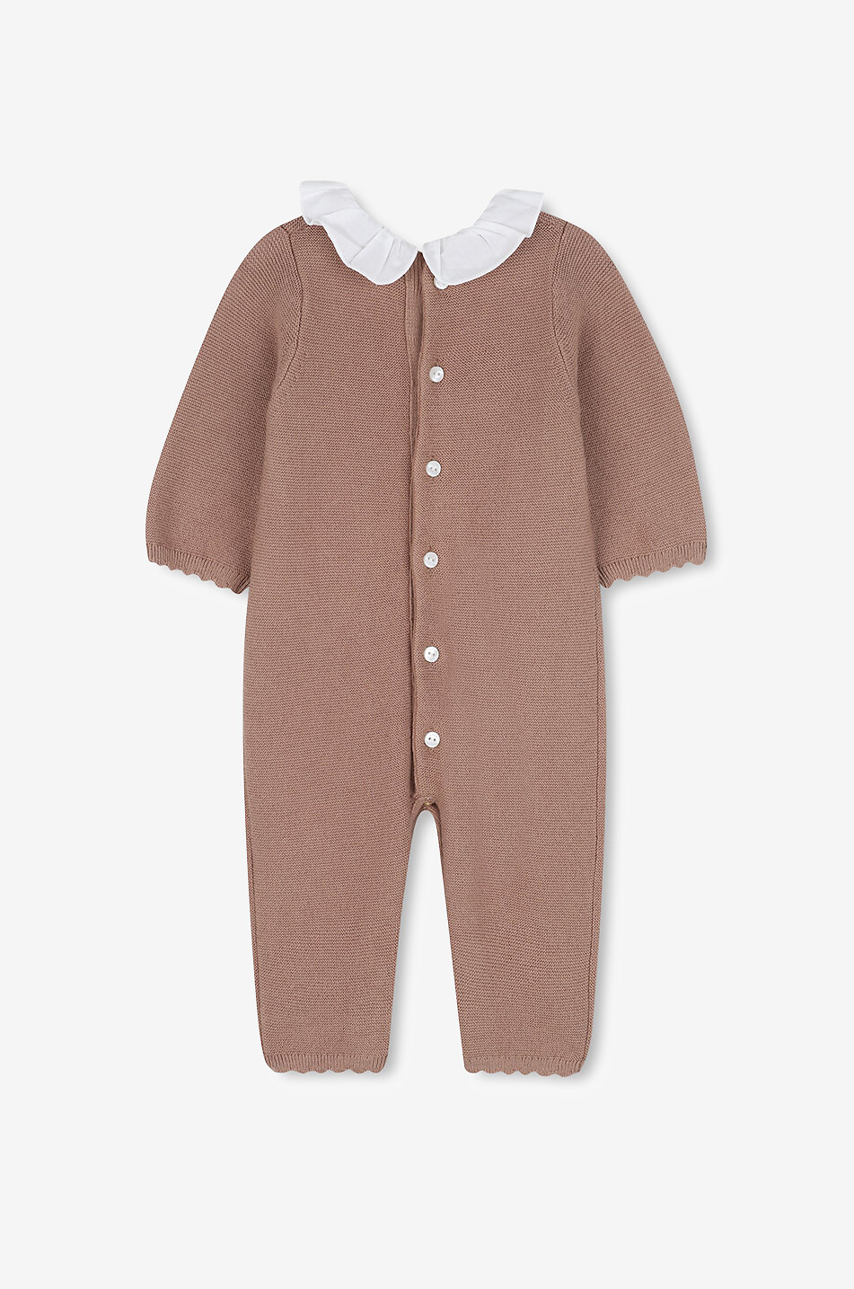 CHLOE Coffret bébé combinaison et bonnet en coton et cachemire Bébé ROSE 4