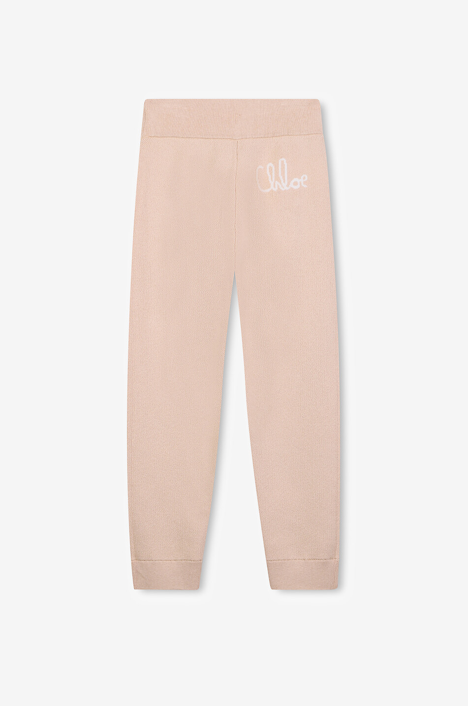 CHLOE Pantalon de jogging en maille jacquard fille Chloé Signature Fille BEIGE 2