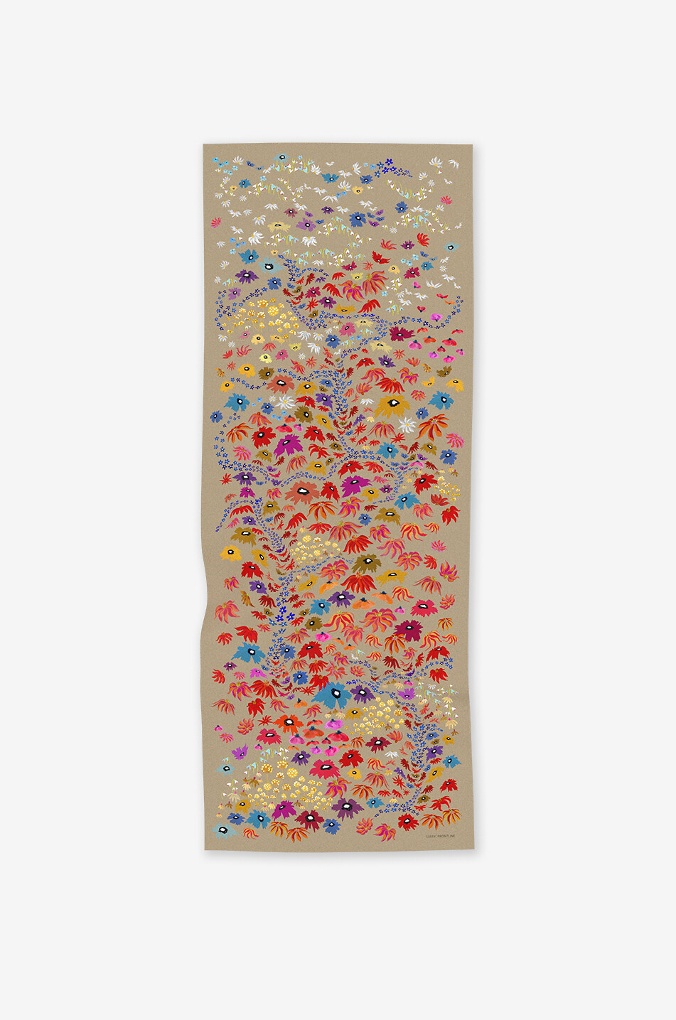 Love Prairie floral wool scarf