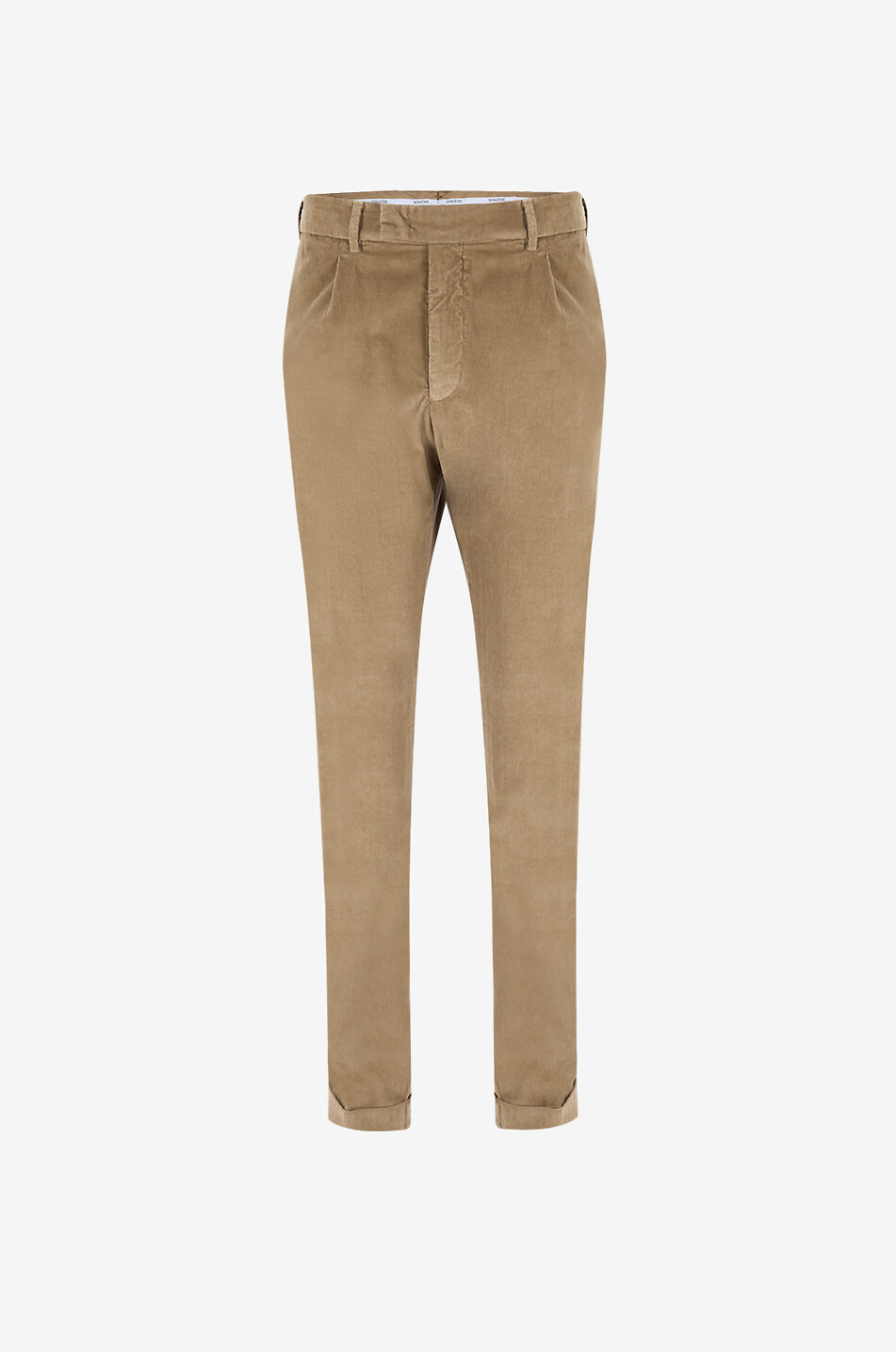 BONGENIE Ultra slim fit pinstripe corduroy trousers Men Medium beige 1