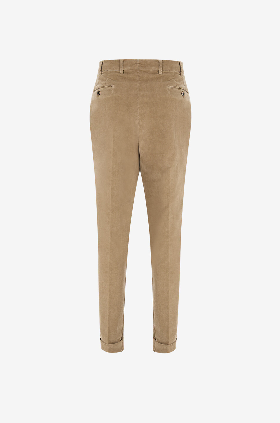 BONGENIE Ultra slim fit pinstripe corduroy trousers Men Medium beige 2